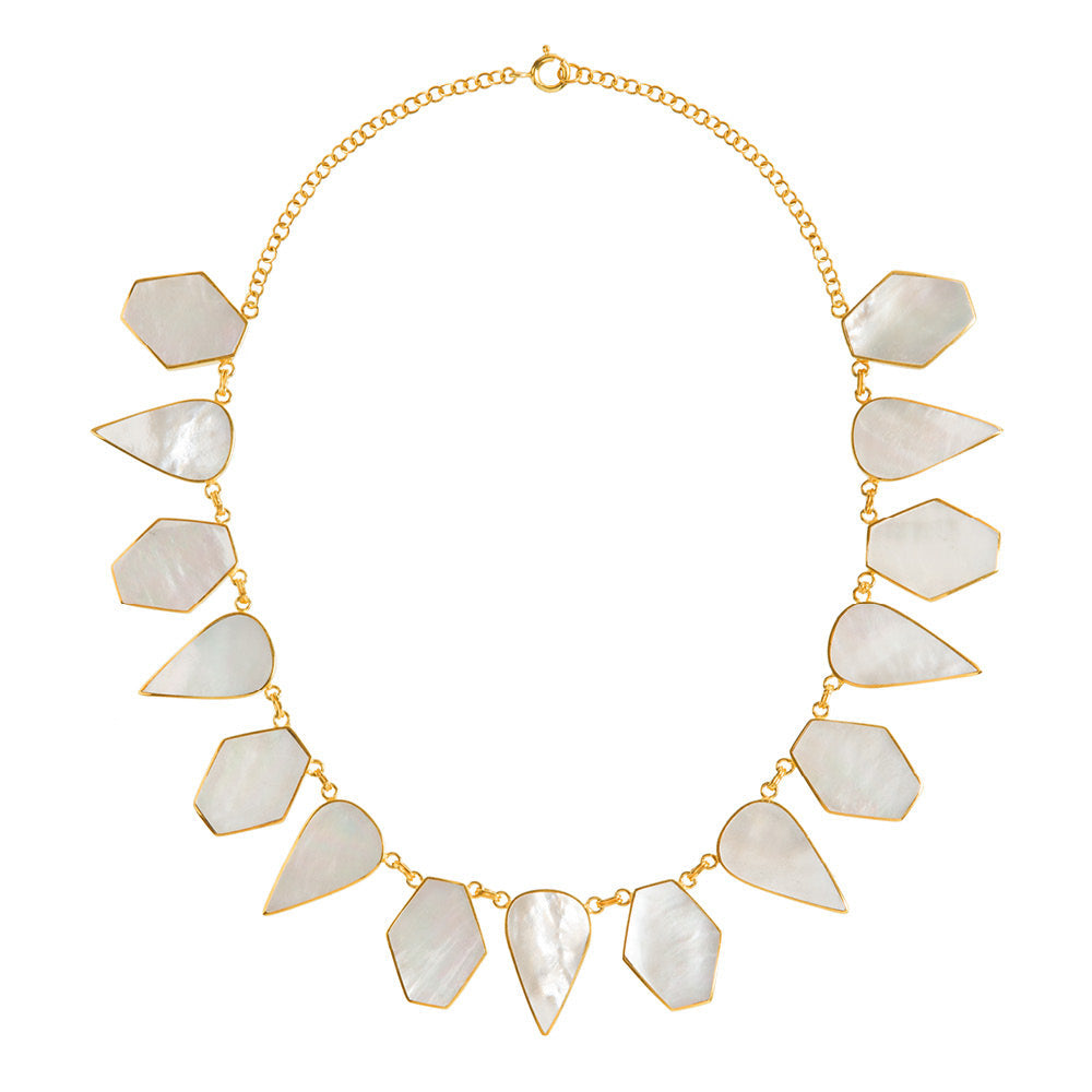 Warrioress Mother Of Pearl Necklace