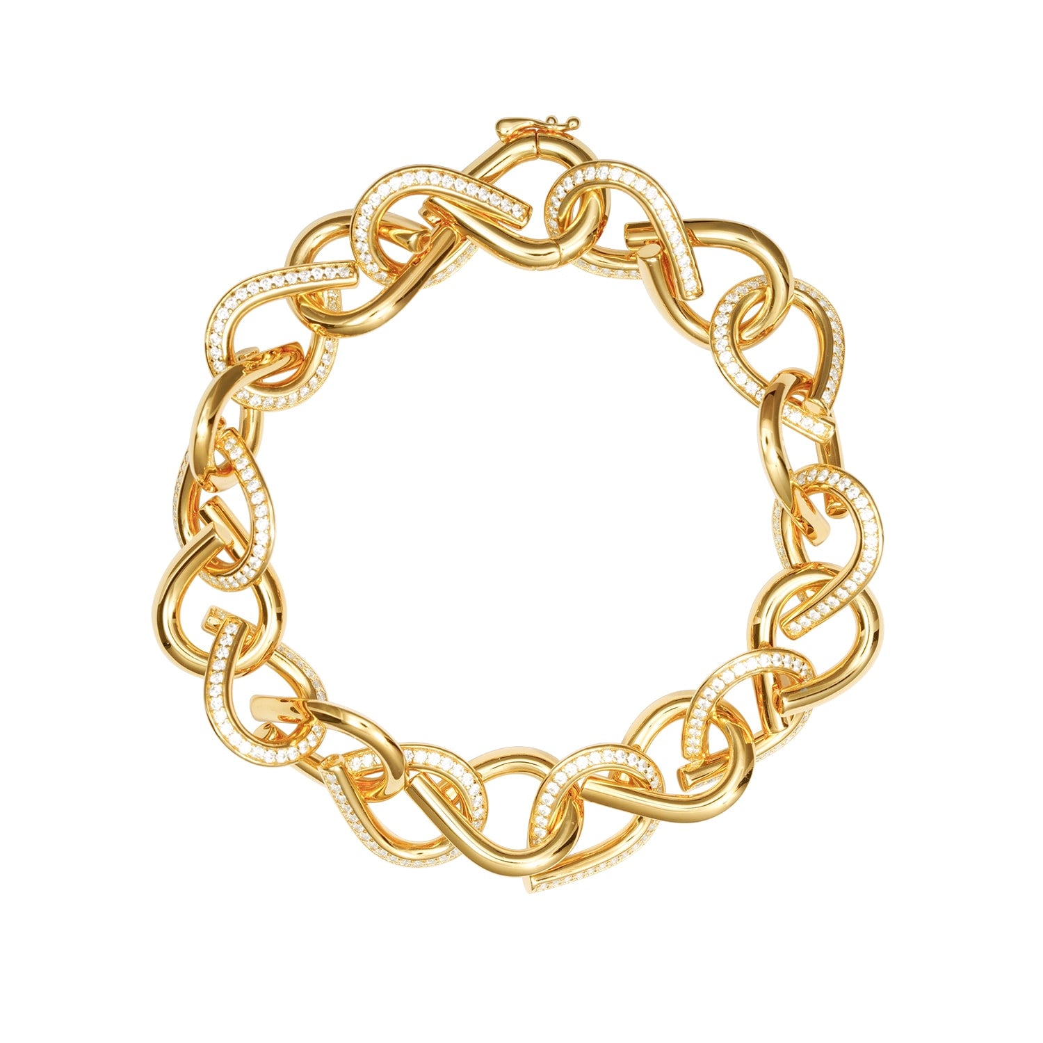 Waterdrop Link Bracelet - Gold