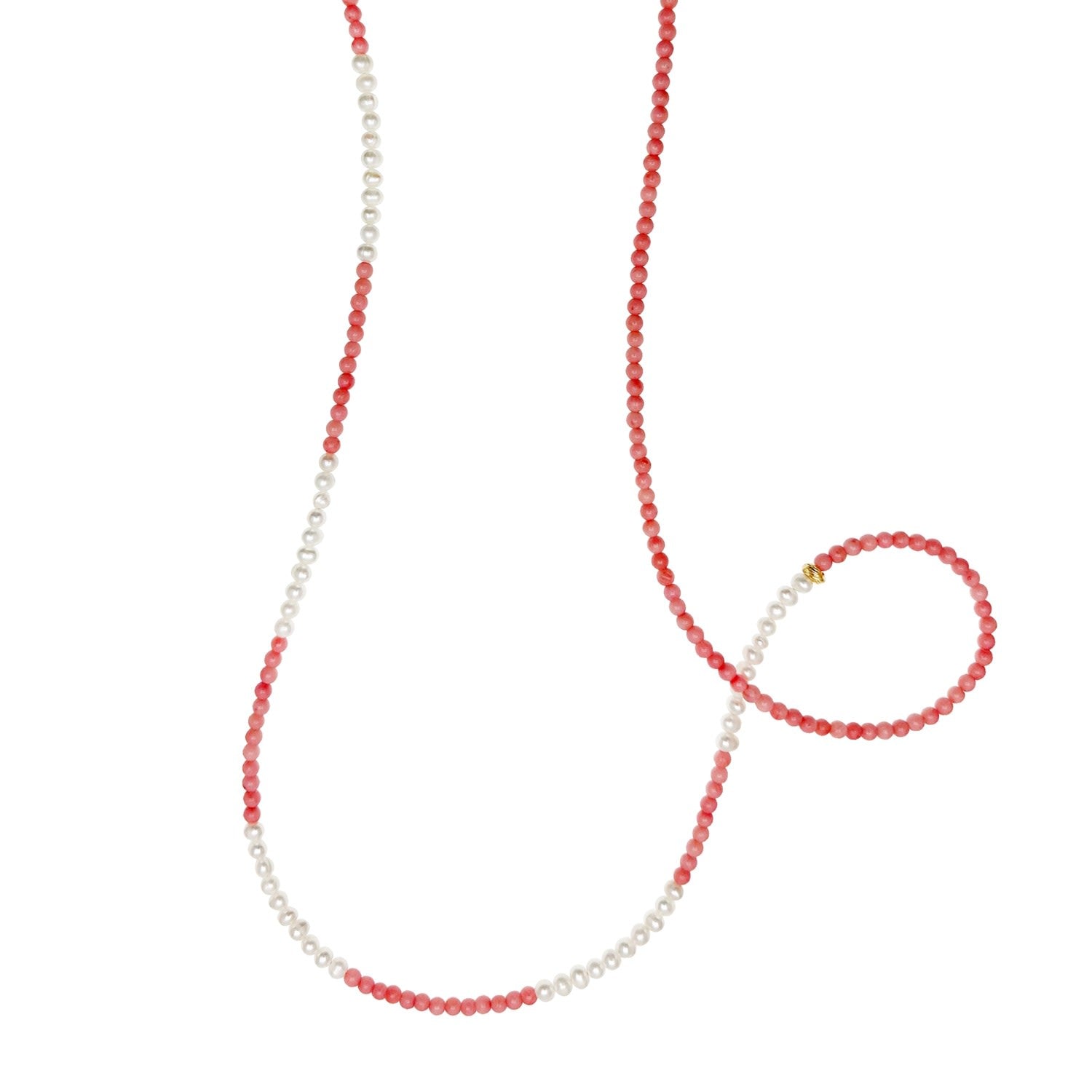 Watermelon Quartz With Freshwater Pearls Sunglasses Chain