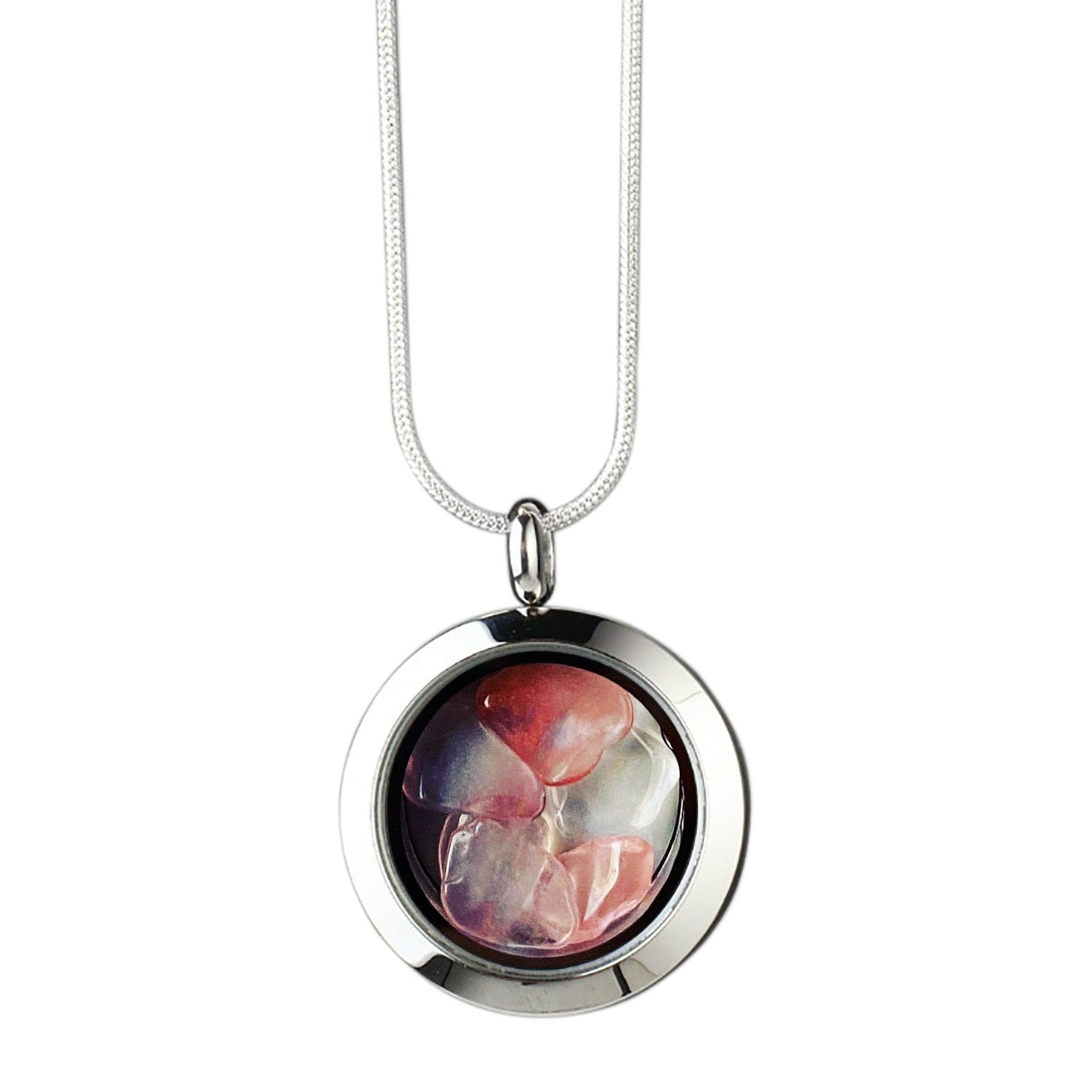 Watermelon Tourmaline Necklace – Handcrafted Healing Gemstone Jewelry, Designer Pendant For Emotional Balance