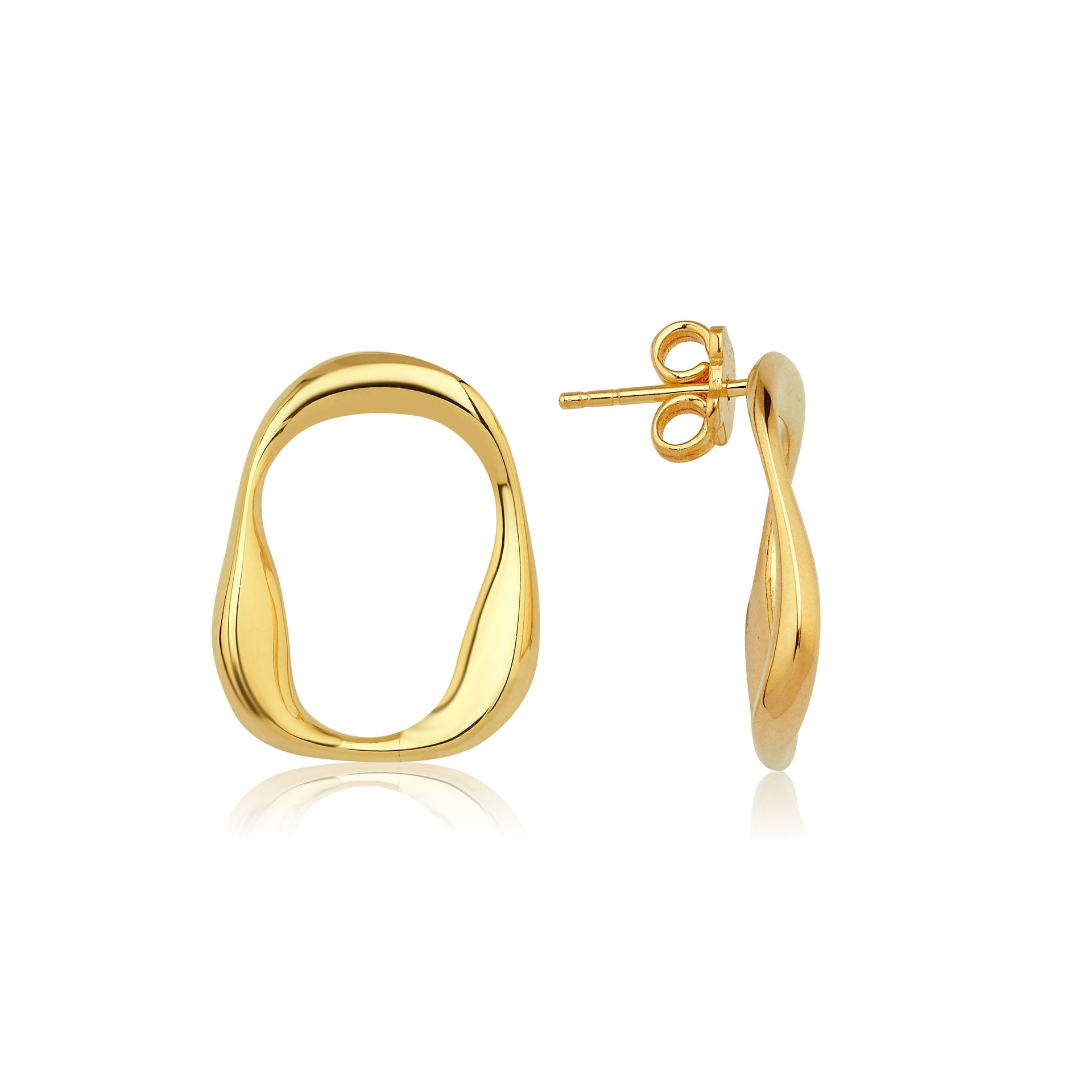 Wave Earrings Mini Gold