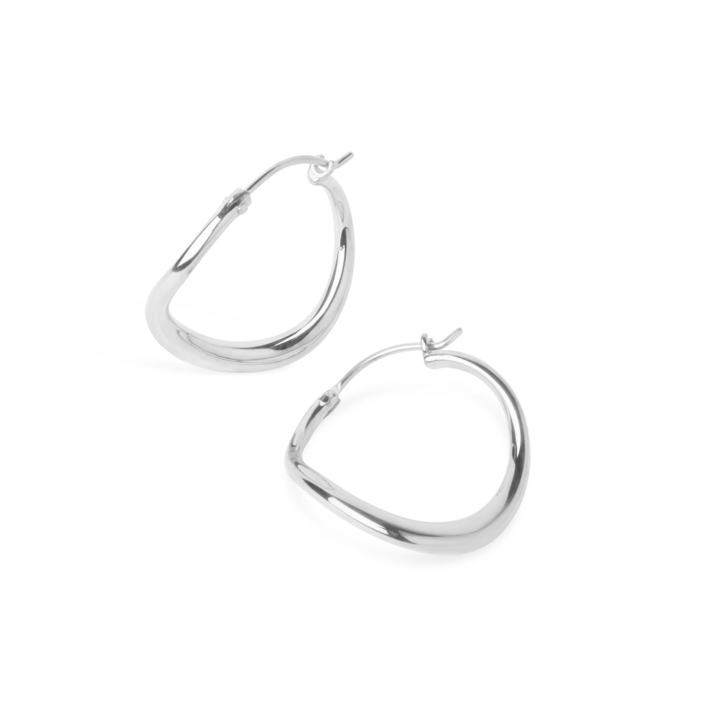 Wave Small Hoops