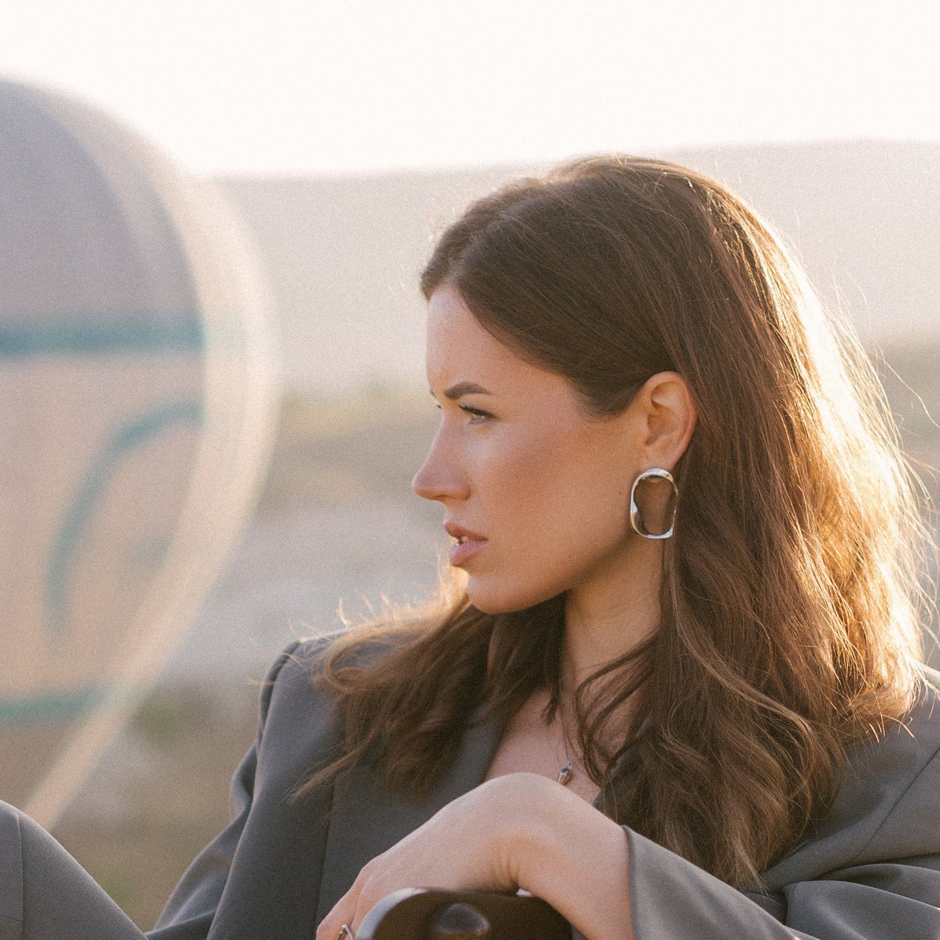 Wave Earrings Silver