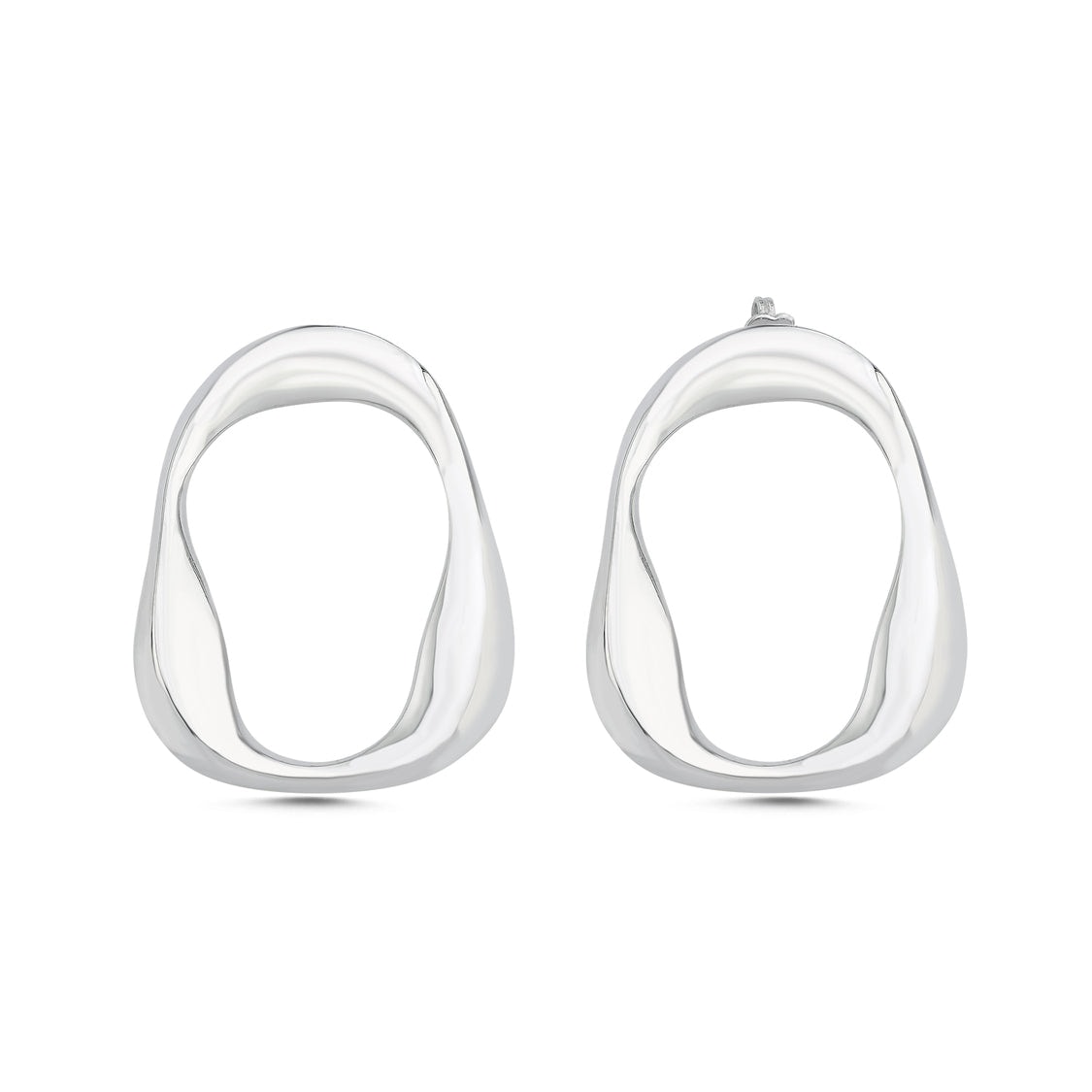 Wave Earrings Silver