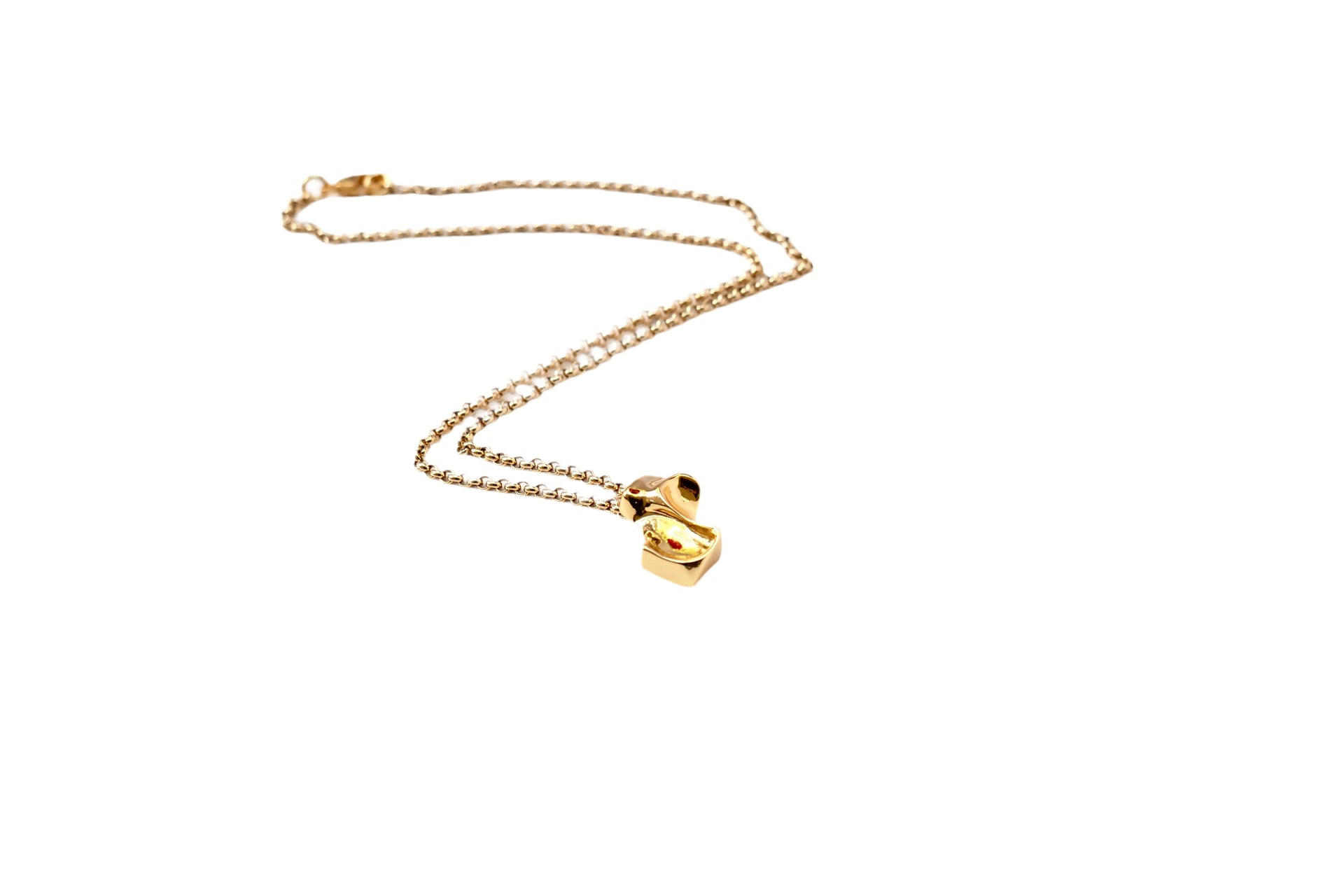 Waves Small Pendant Necklace - Gold