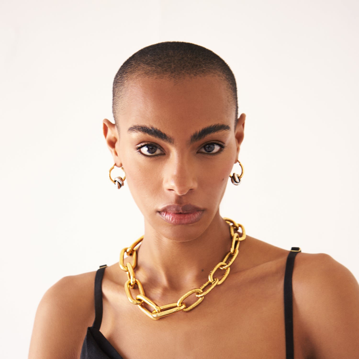 Bicycle Chunky Chain Link Necklace- Gold