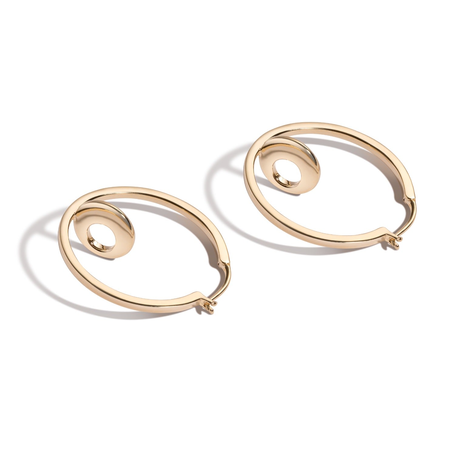 We Let Our Hair Down Earrings - 18K Gold Vermeil Hoop Earrings
