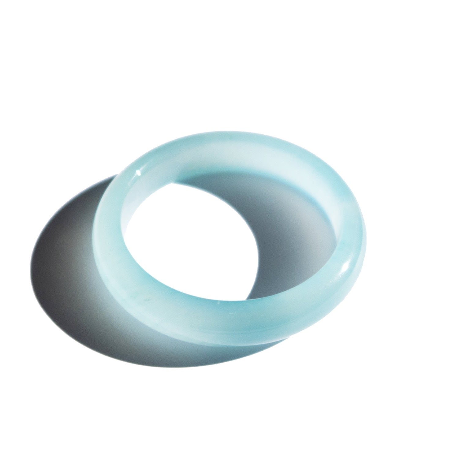 Pool Blue Jade Stone Bangle