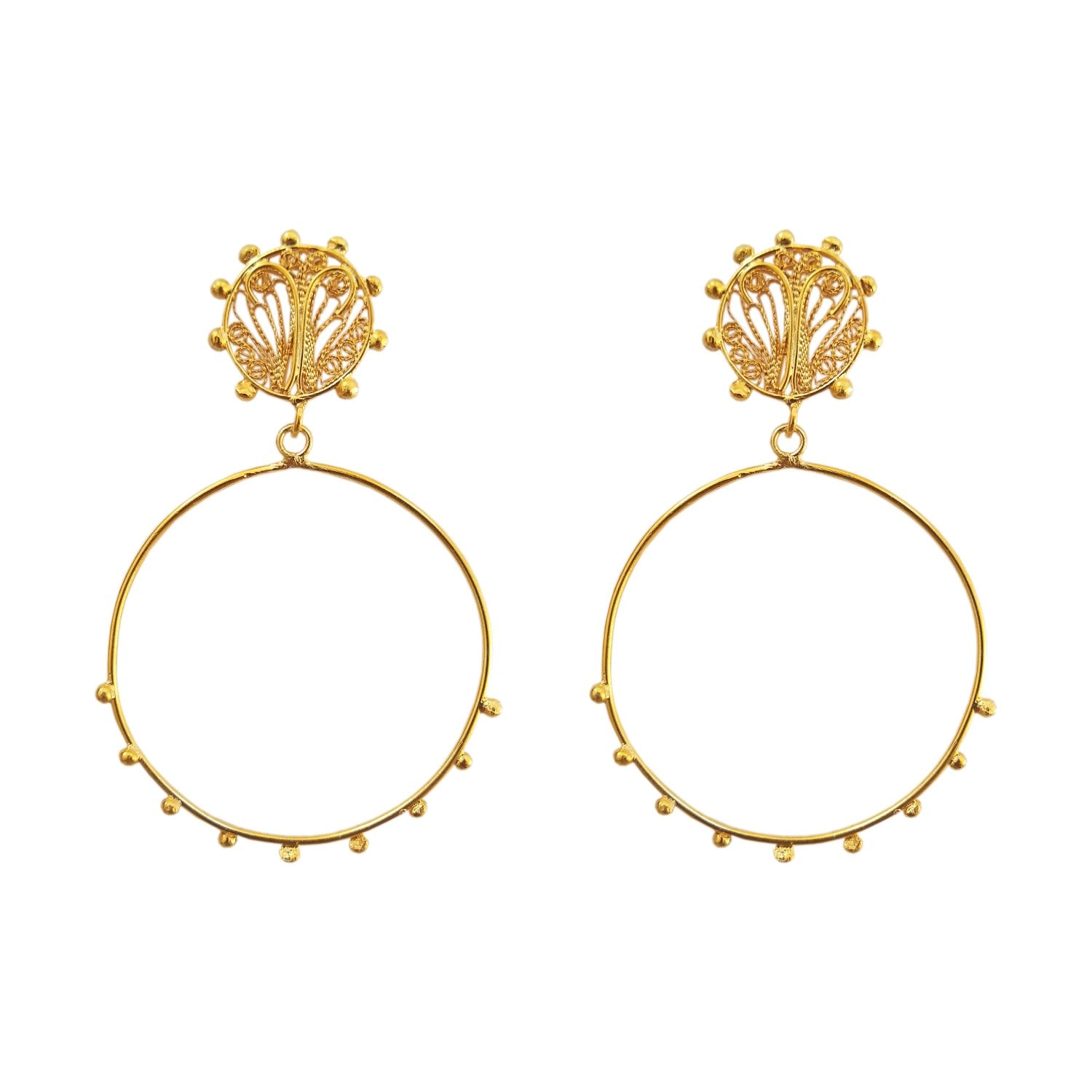 Alma Small Golden Hoop