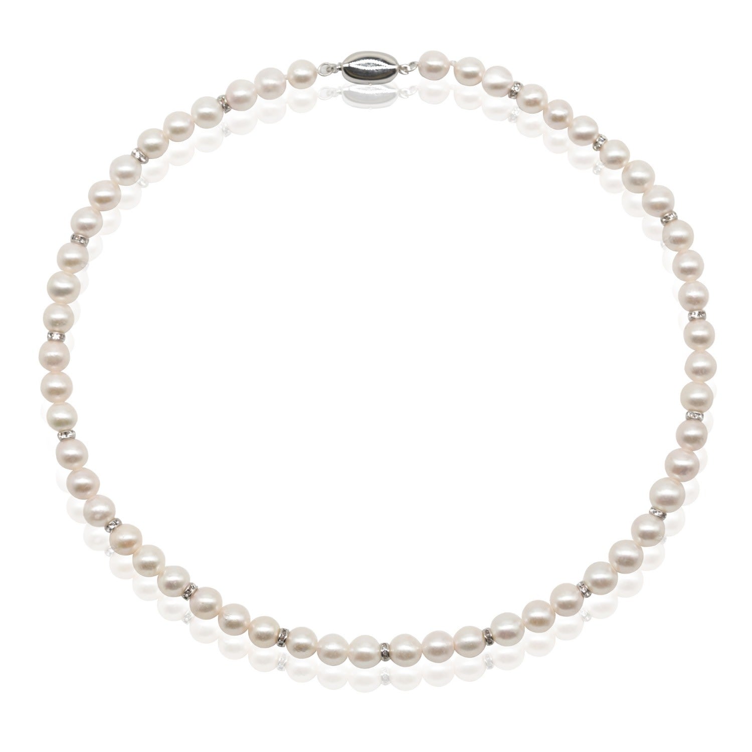 Akoy Pearl Necklace, 6 Mm Pearl
