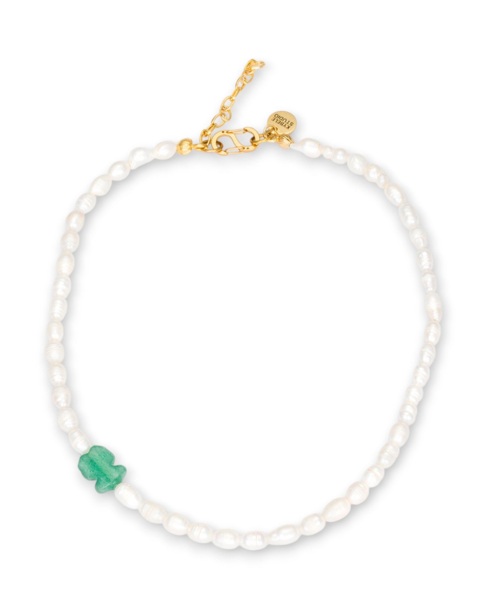 Whimsical Charm Necklace With Aventurine & Pearls
