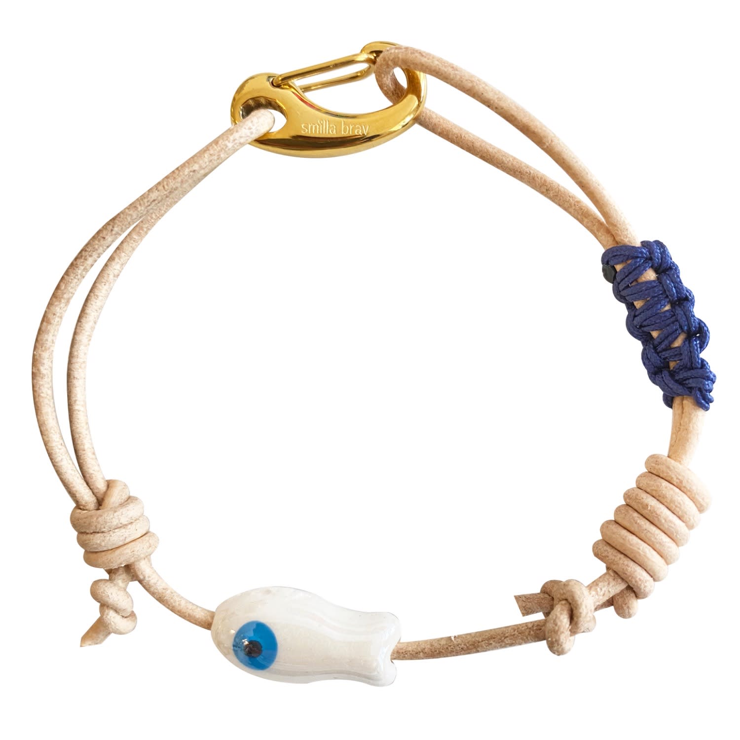 White Ceramic Fish Bracelet