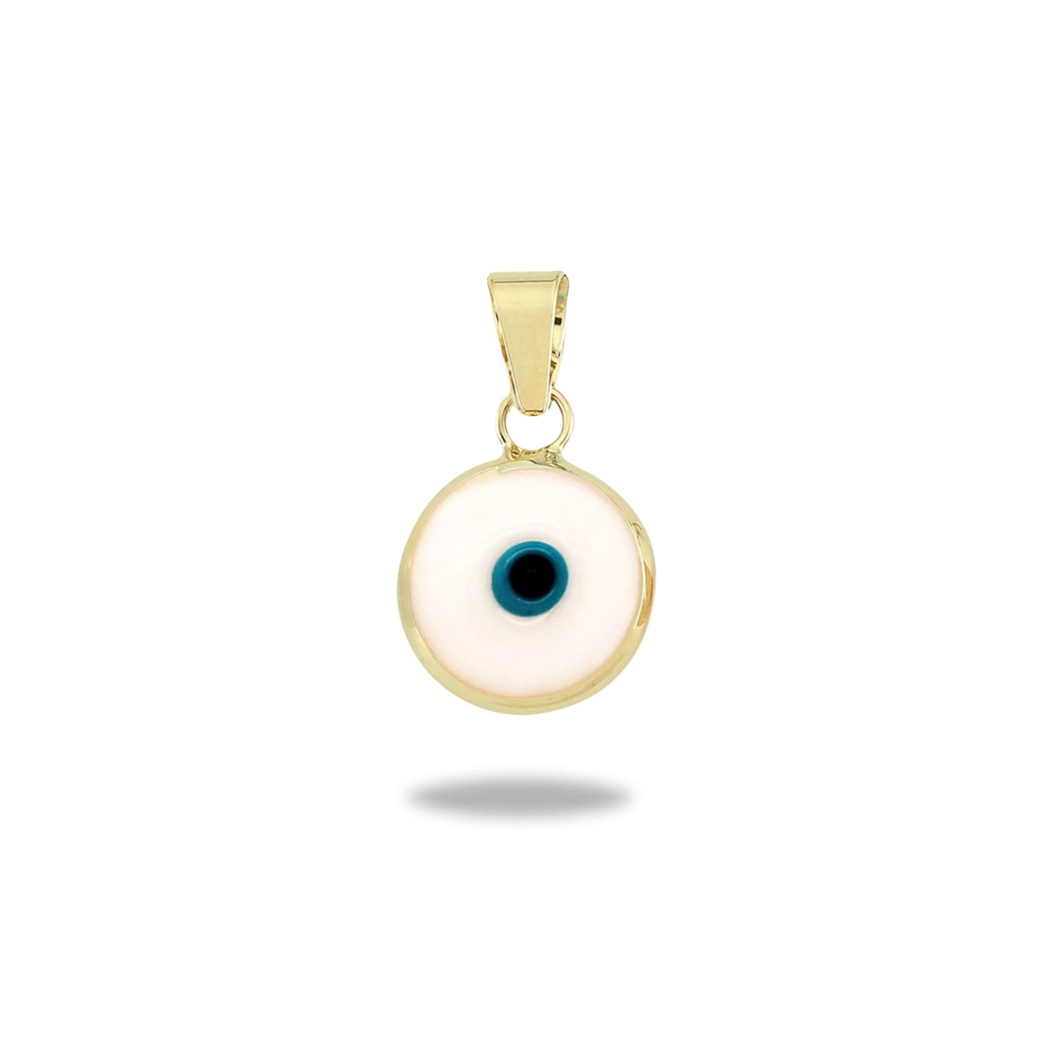 White Evil Eye Charm