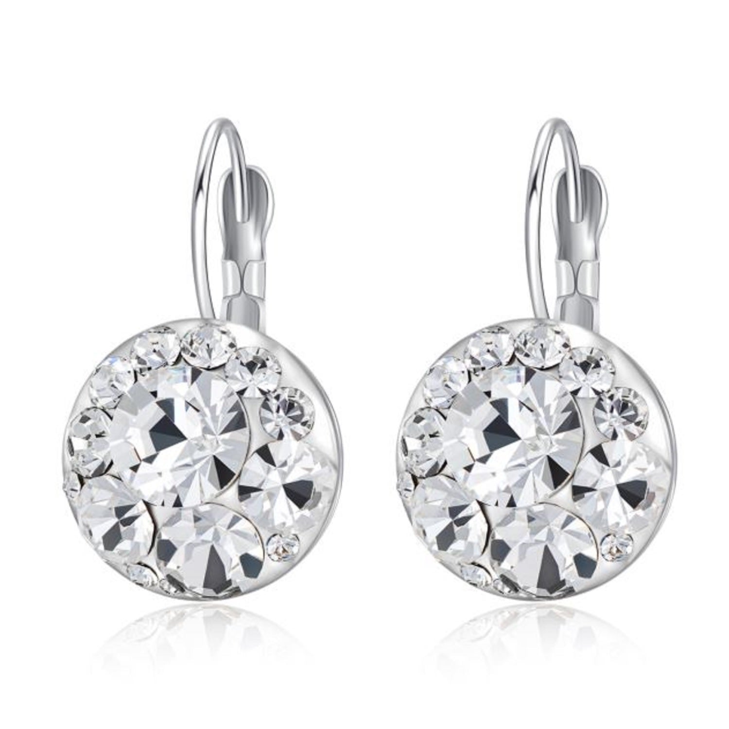 White Gold Golf Earrings