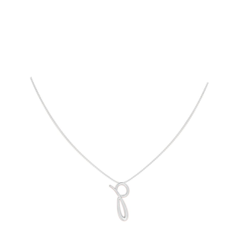 Lowercase 'P' Initial Pendant