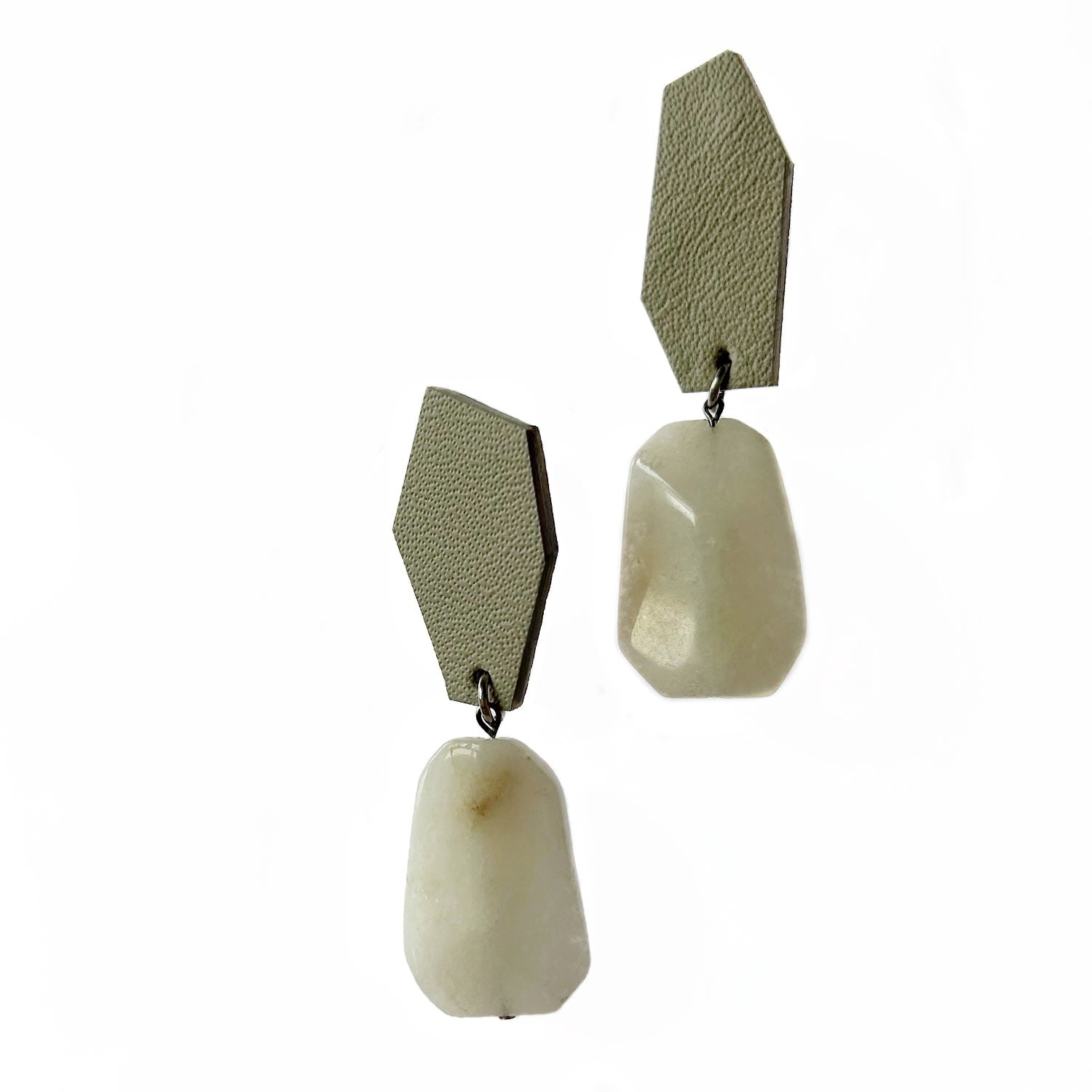 White Jade Earrings