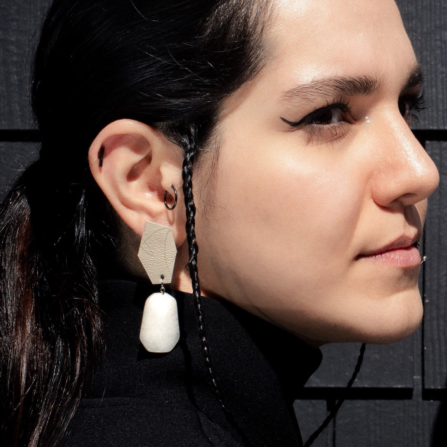 White Jade Earrings