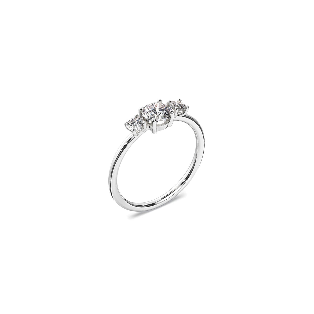 TRILOGY DIAMOND RING 0.5ct