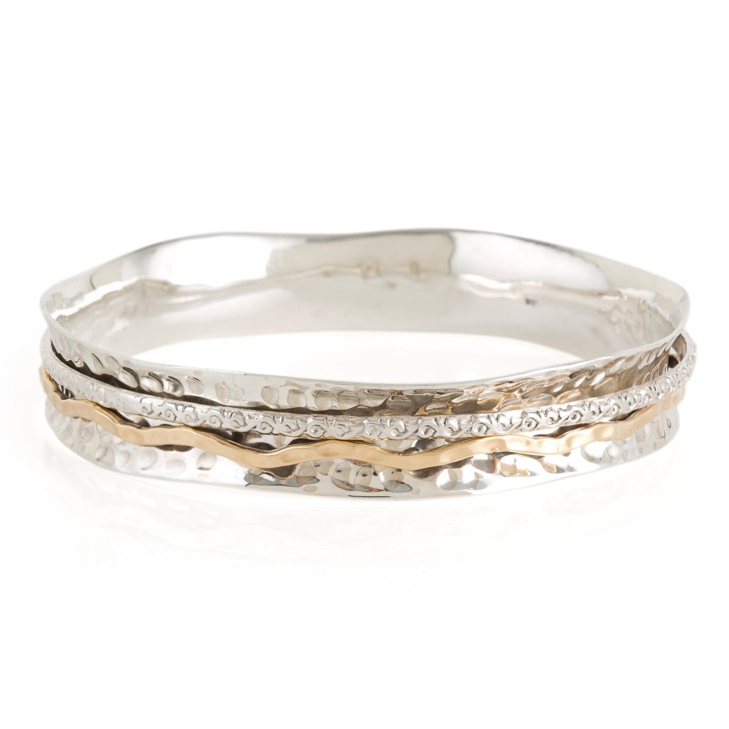 Aura Magic Silver Spinning Bangle