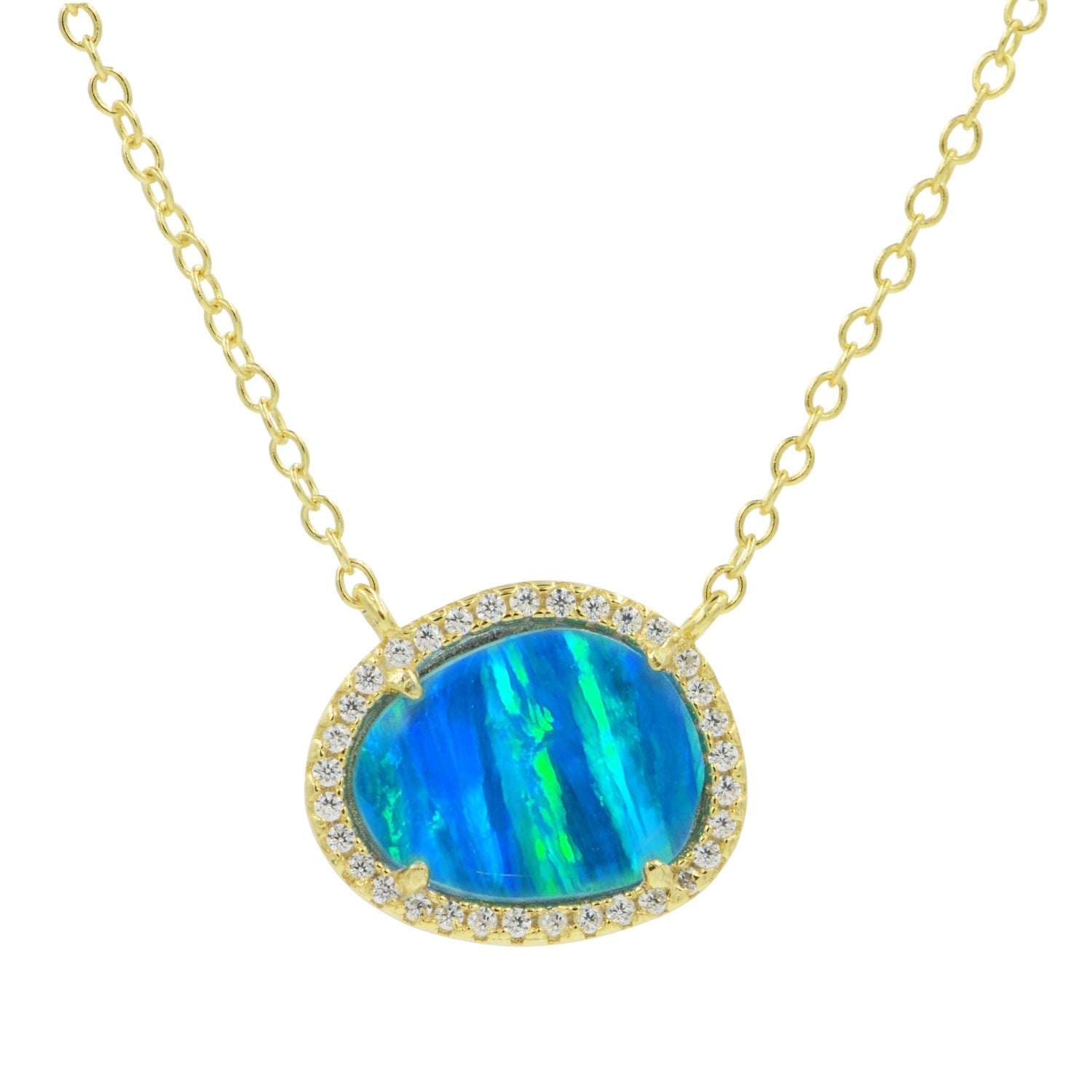 Kokoto Necklace - Blue Opal