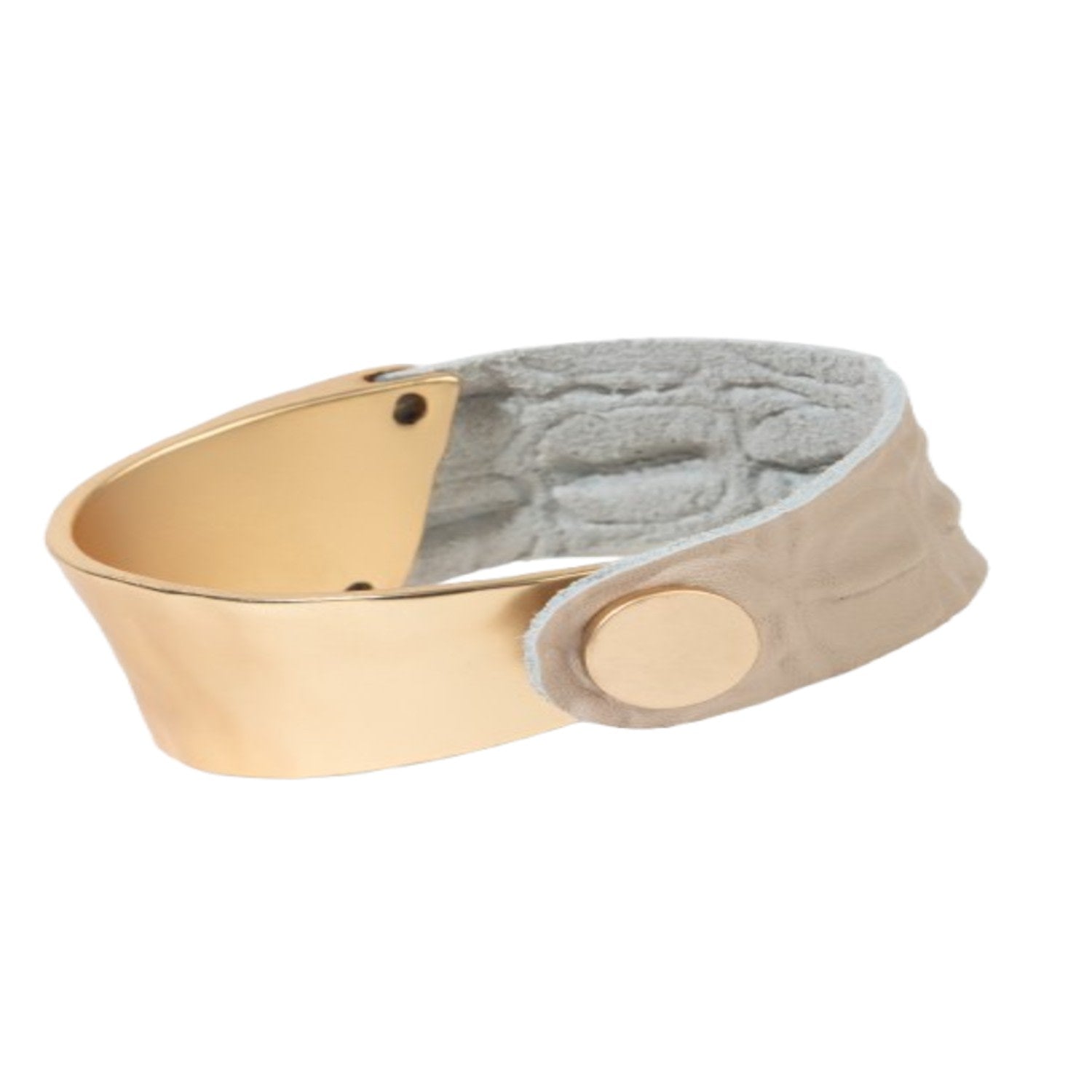 Wild Ways Metal Leather White Bracelet