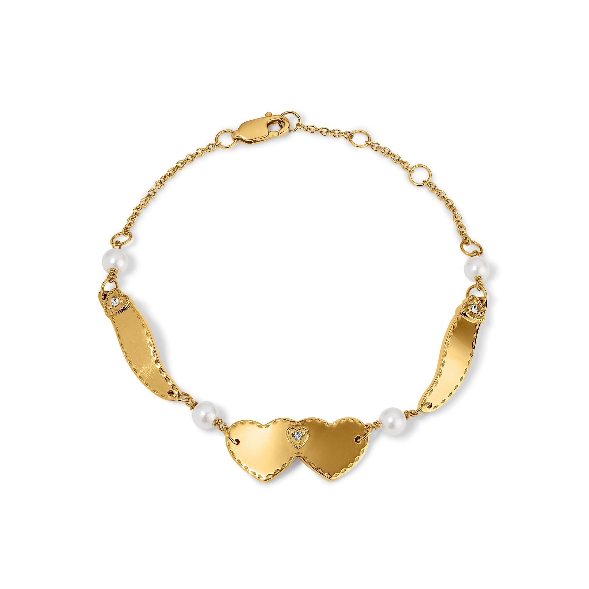Wings Of Love Bracelet - Gold Vermeil