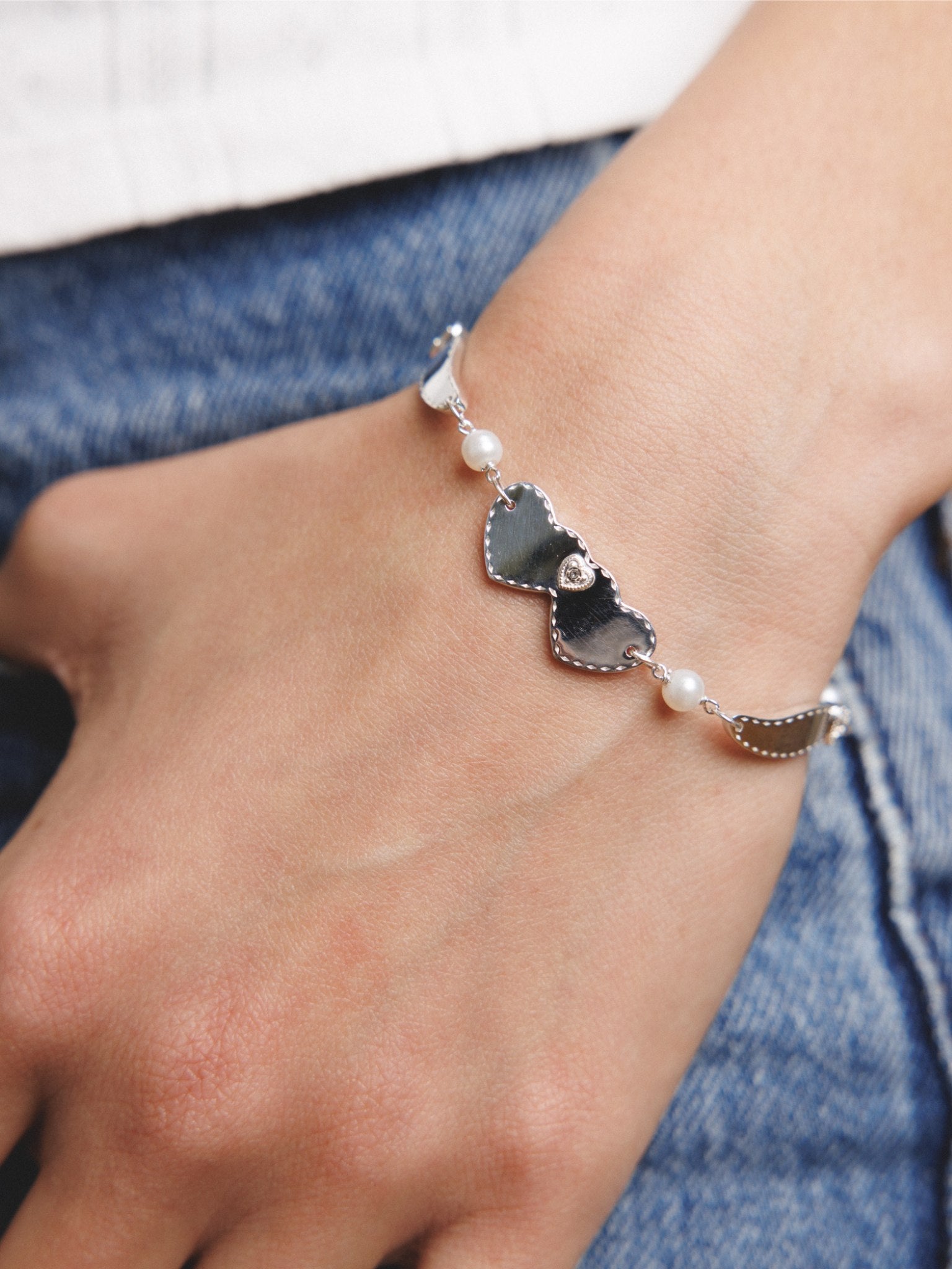 Wings Of Love Bracelet - Sterling Silver