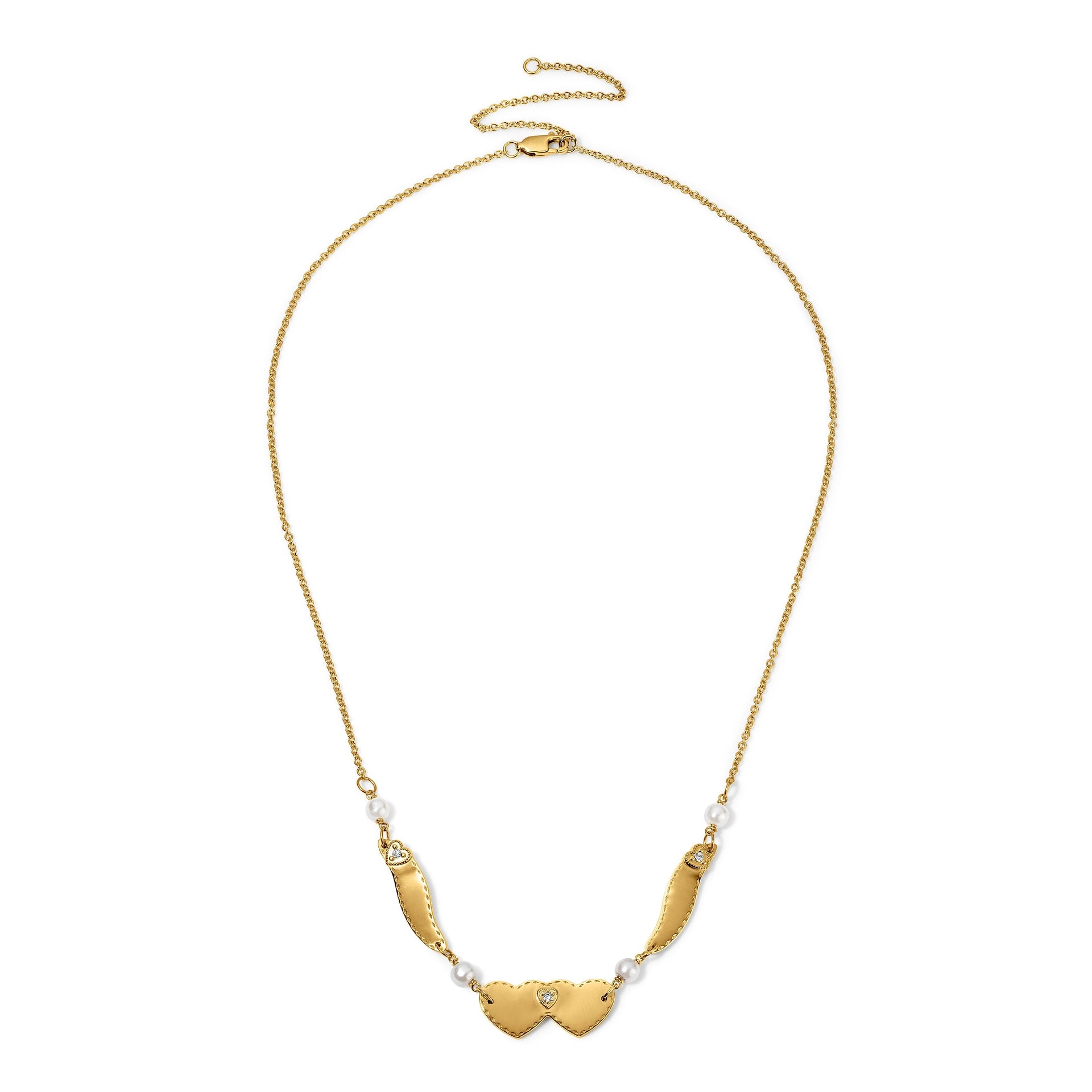 Wings Of Love Necklace - Gold Vermeil