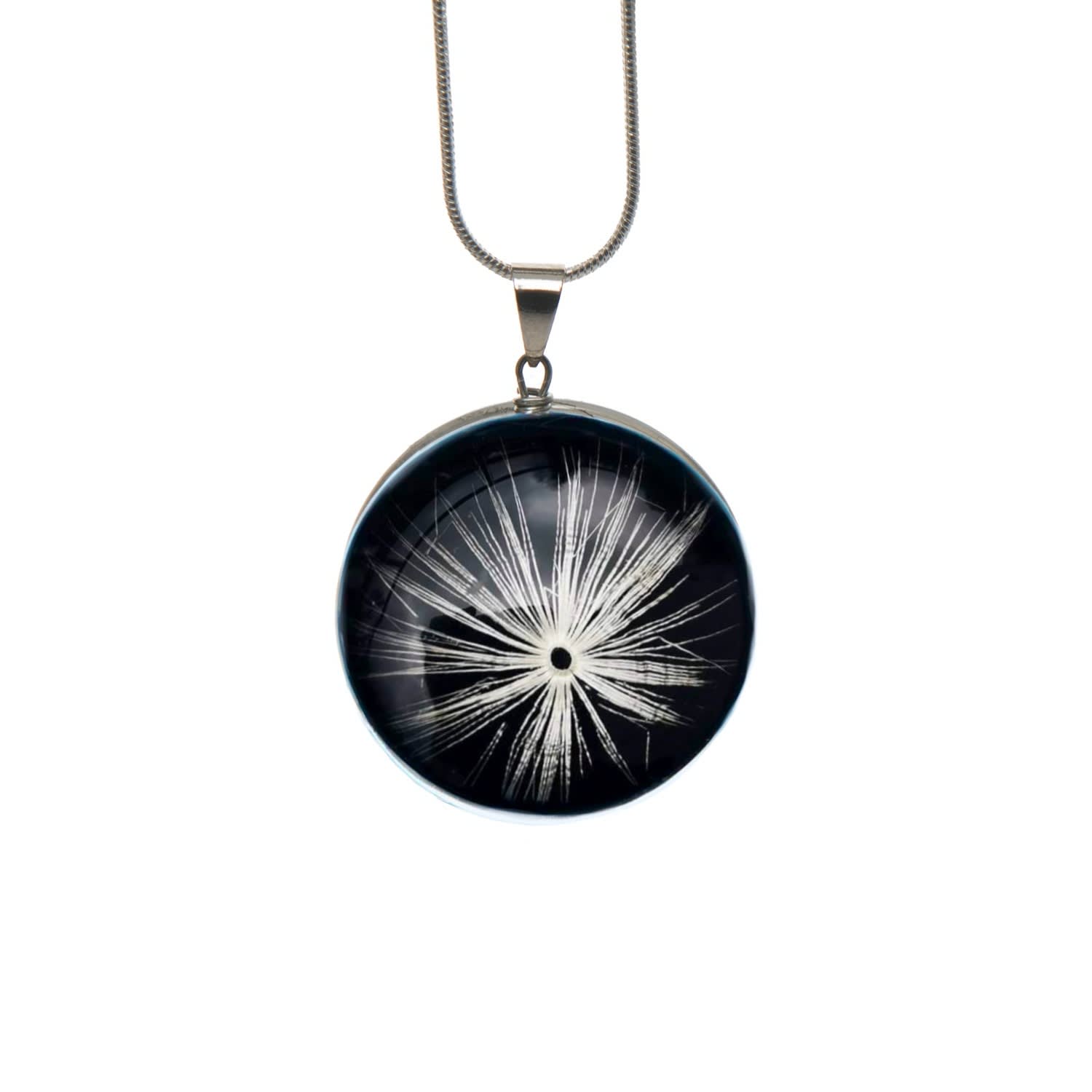 Wishkeeper – Dandelion Puff Glass Pendant