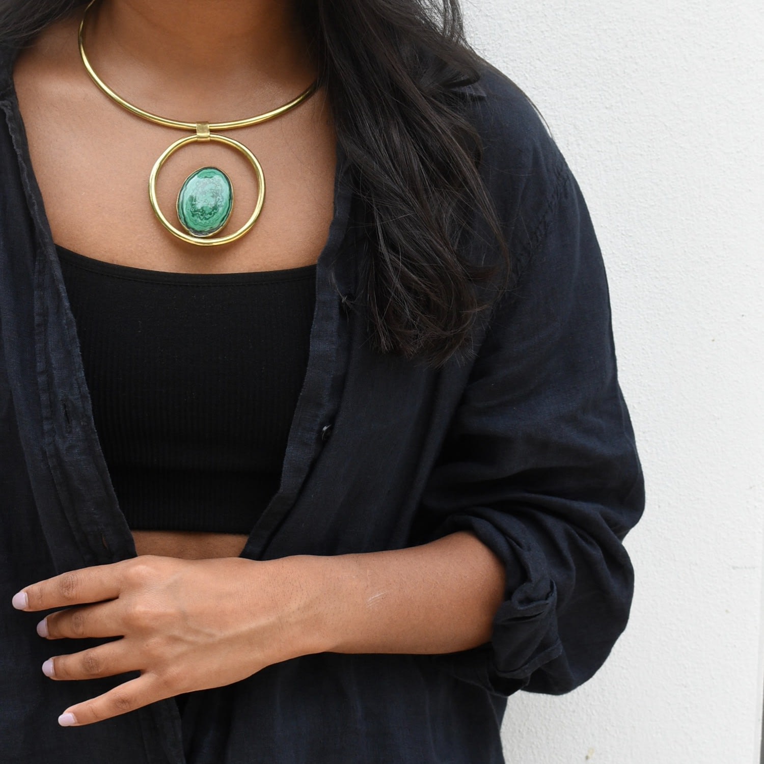 Emerald Malachite Choker