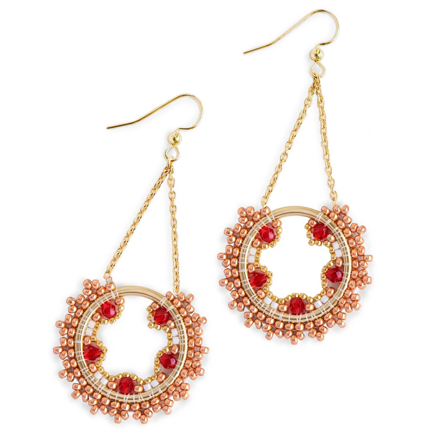 Celestia Swing Earrings - Flame