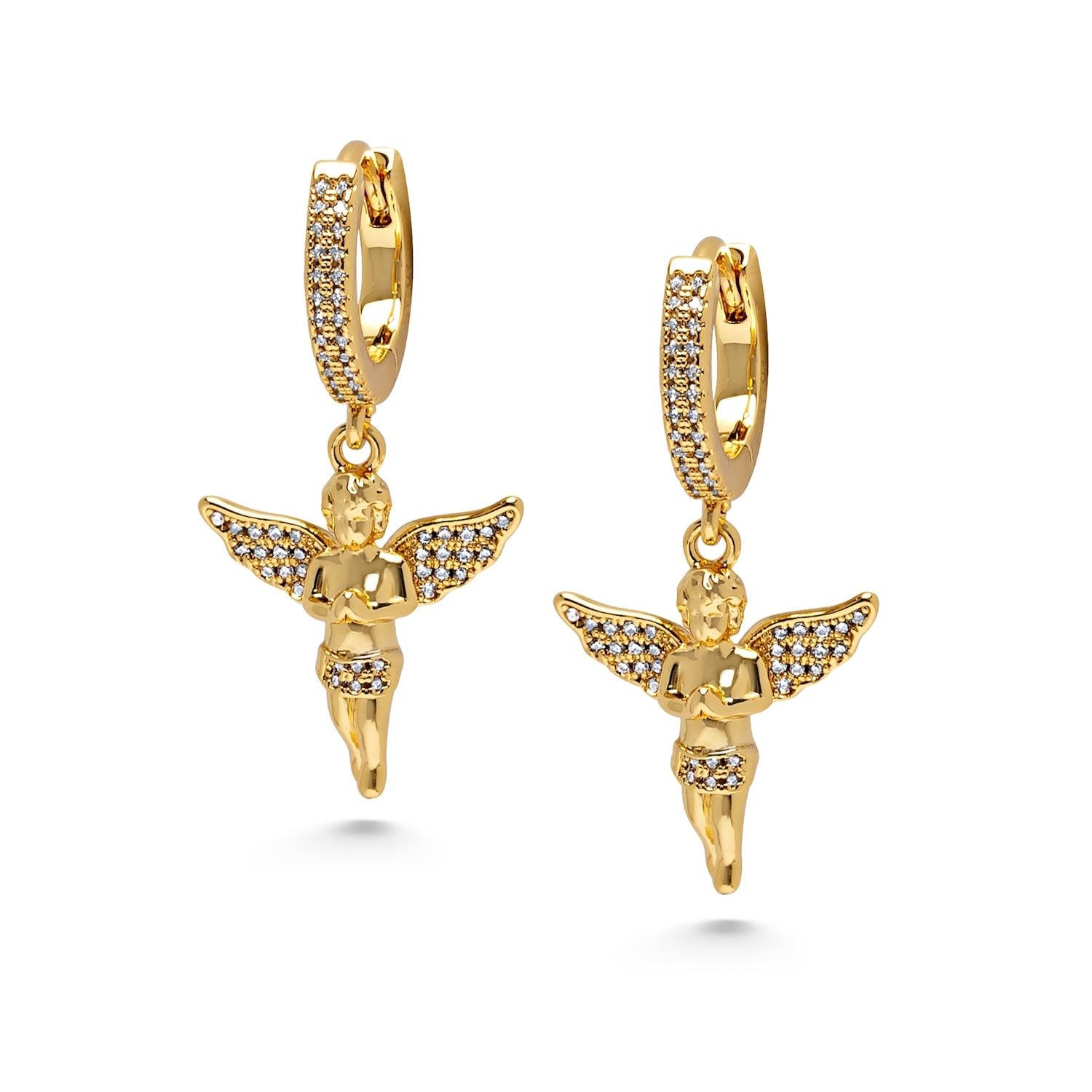 Women's Golden Angel Earrings