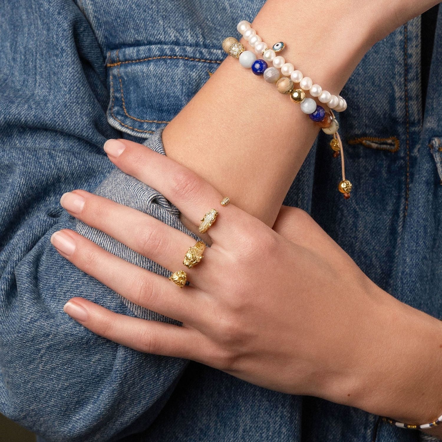Women's Panther Ring In Gold