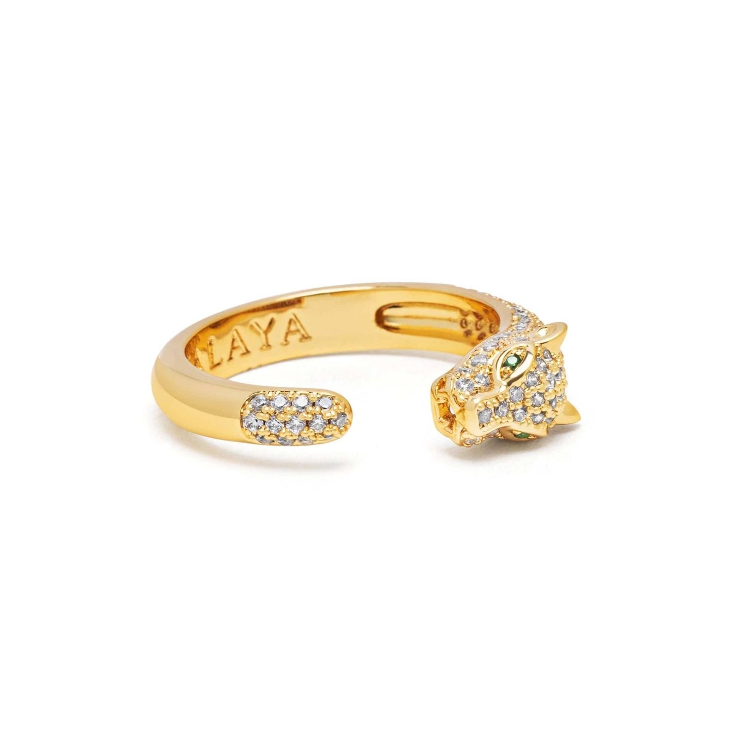 Women's Panther Wrap Ring In Gold
