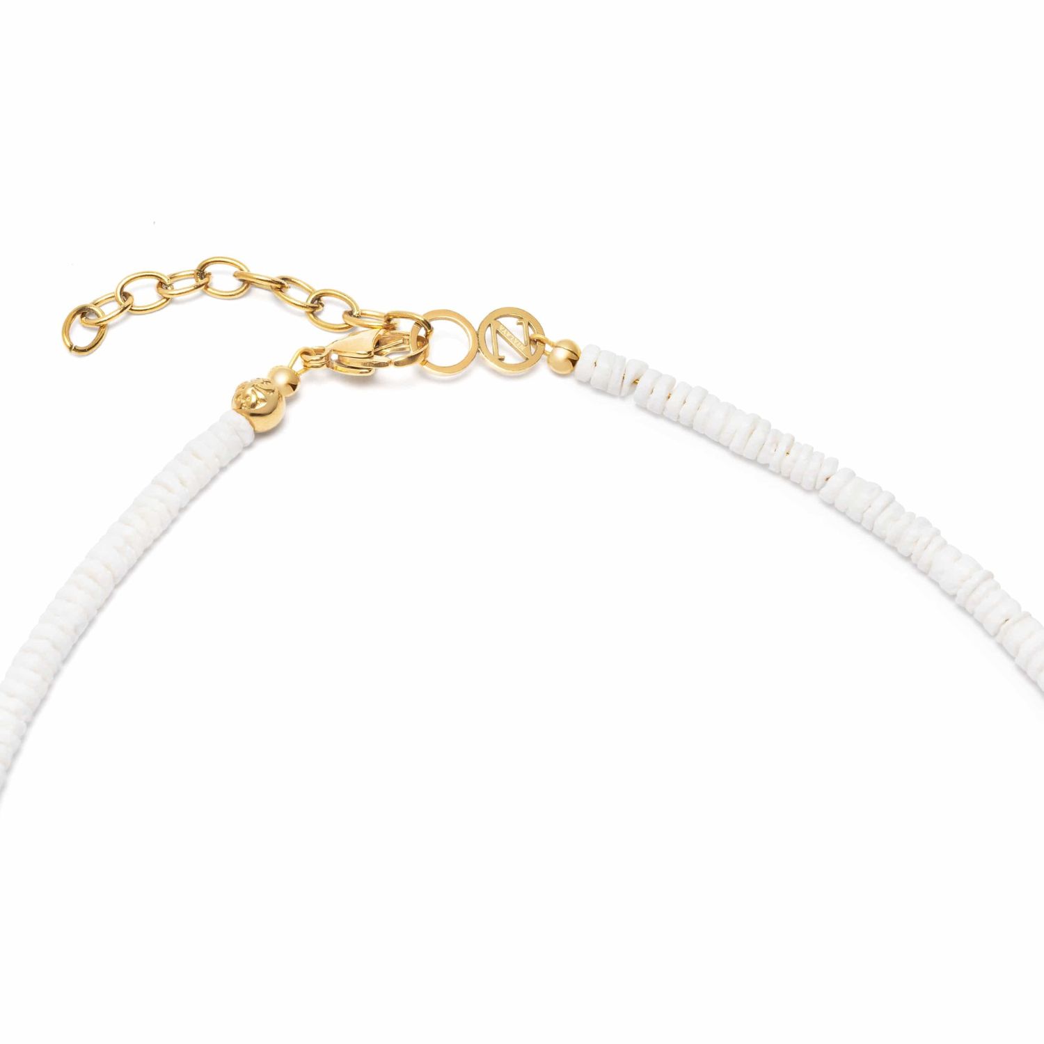 Shell Choker With Gold Details