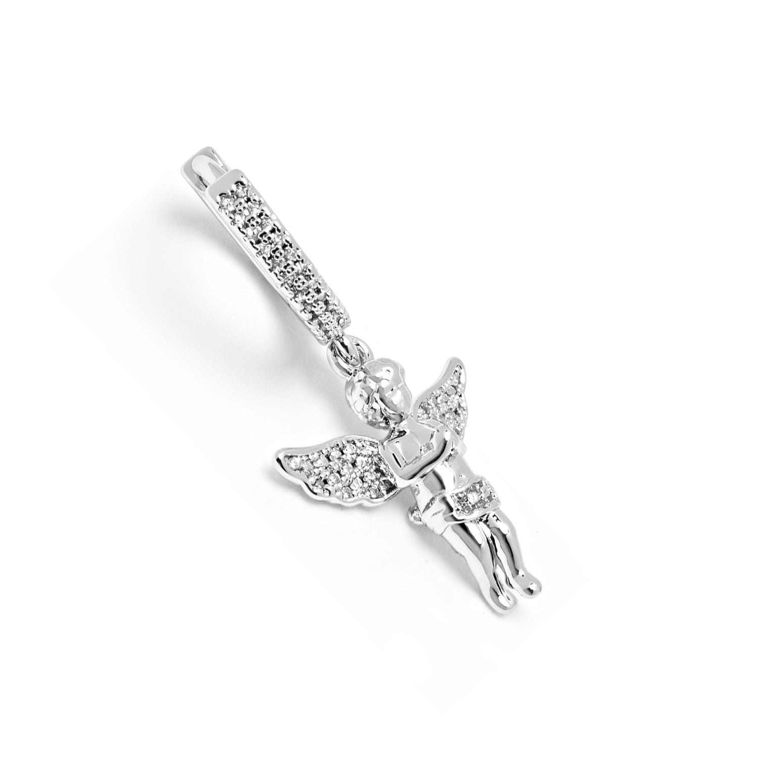 Women's Silver Angel Earrings