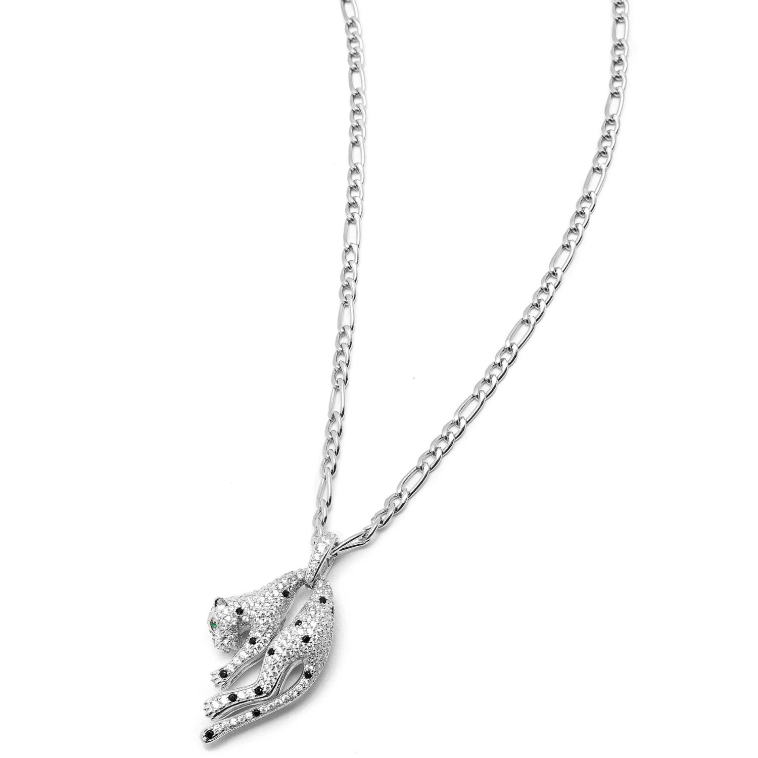 Women's Sterling Silver Panther Necklace
