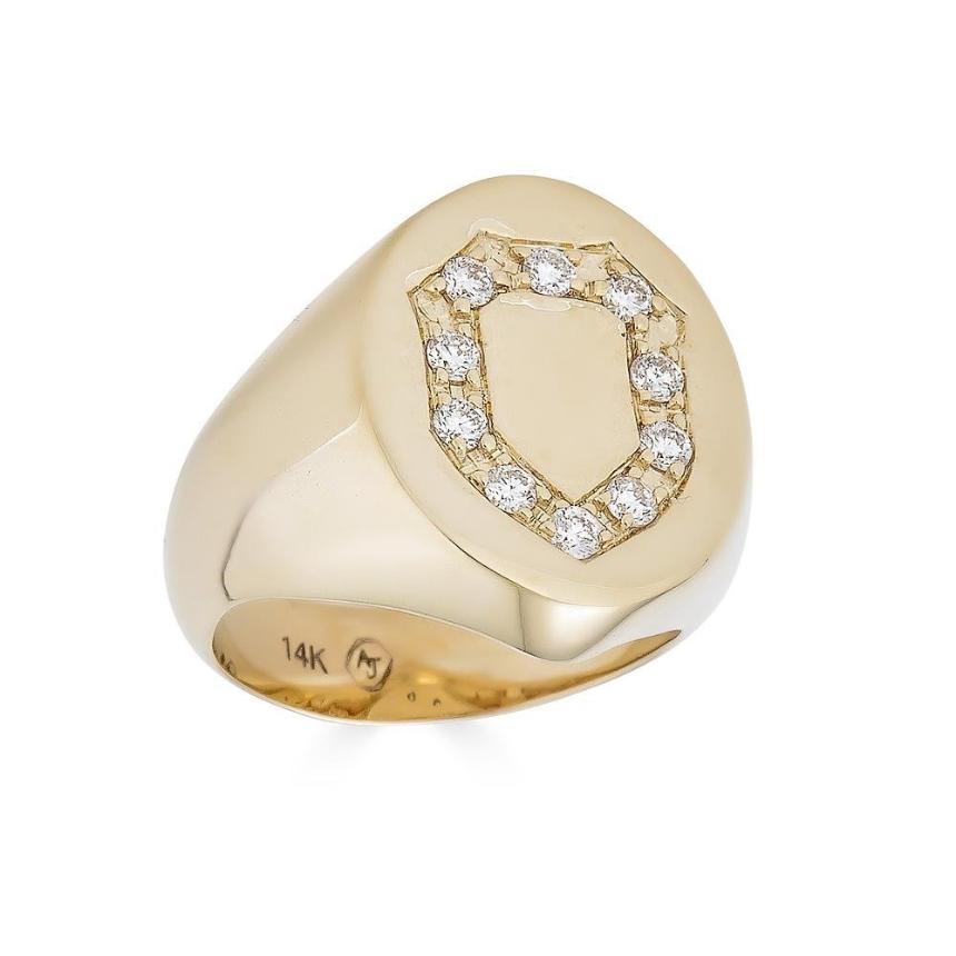 Women's Diamond Signet Ring