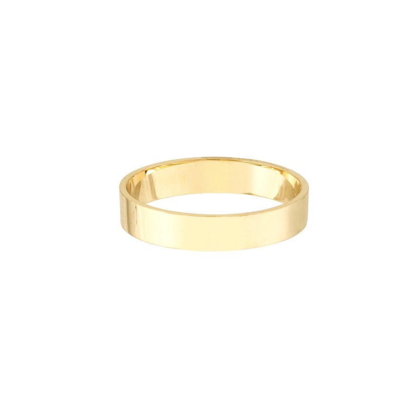 Women's Thick Gold Band