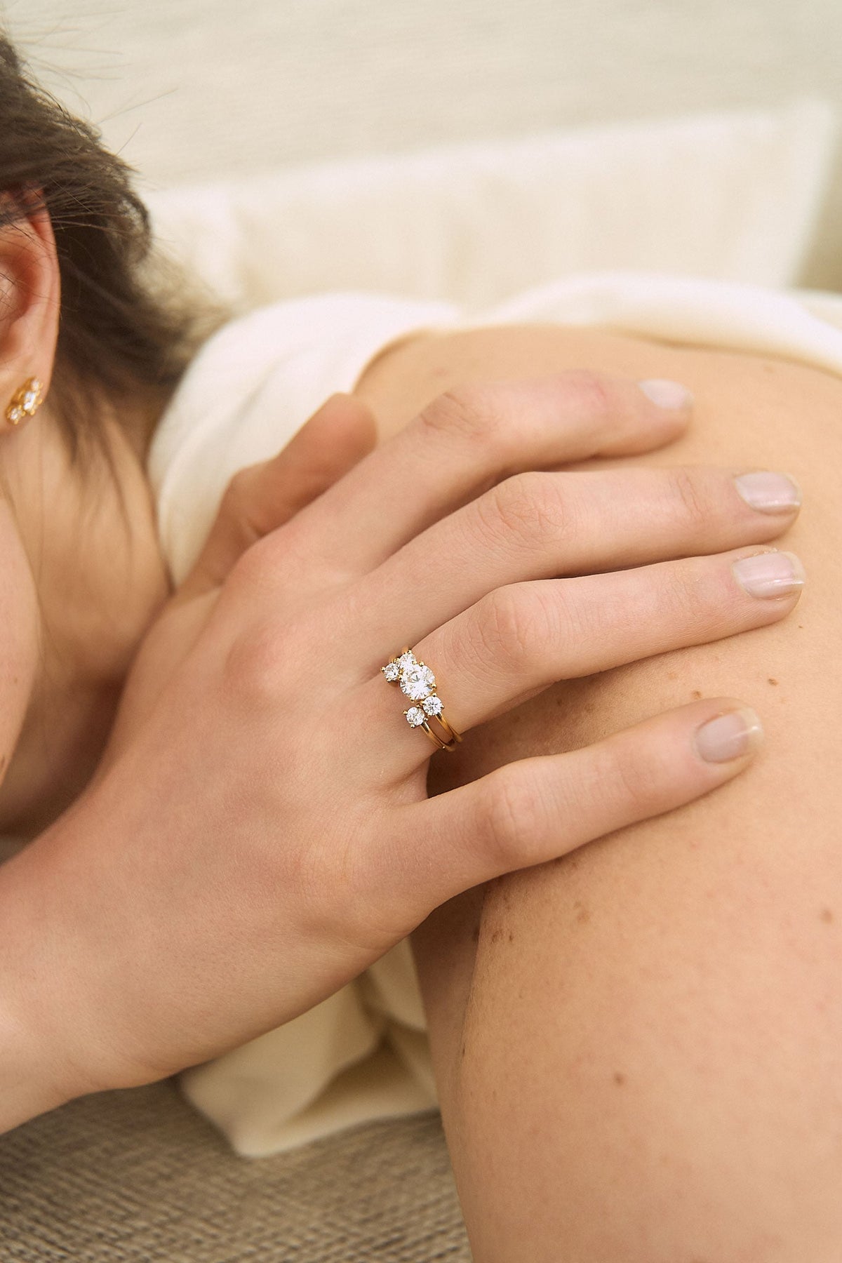 TRILOGY DIAMOND RING 0.70ct