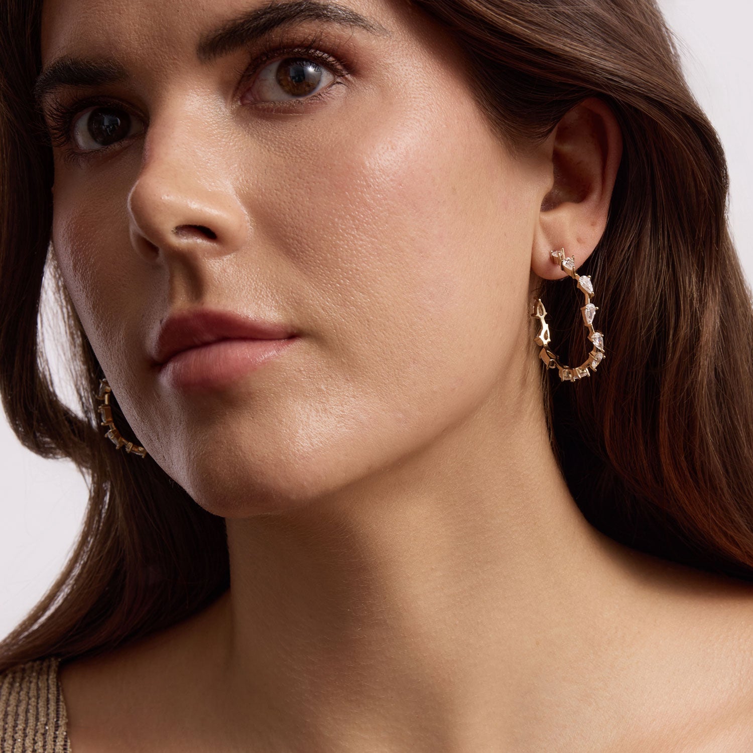 Worth Crystal Hoops