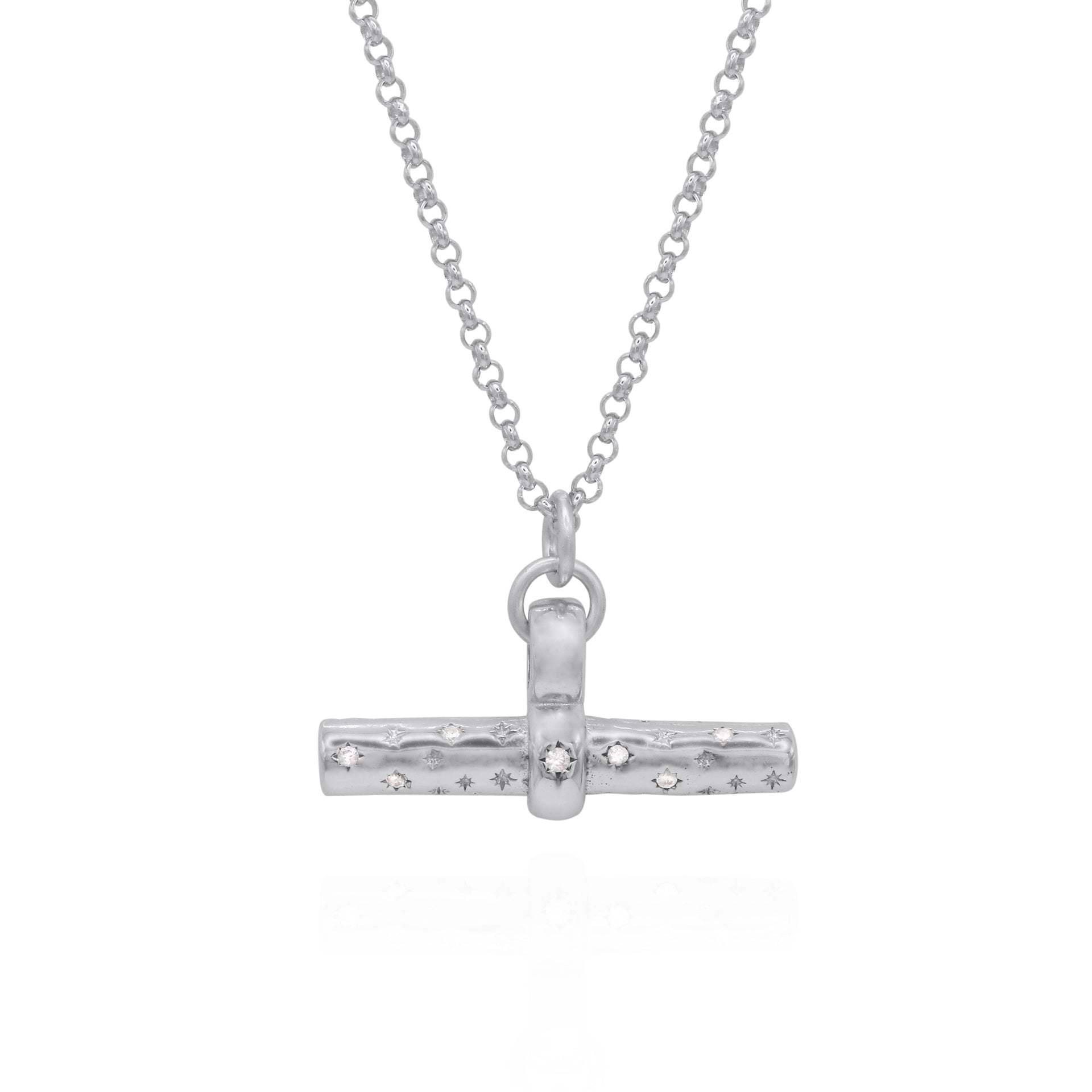 Wren T-Bar Necklace | Sterling Silver