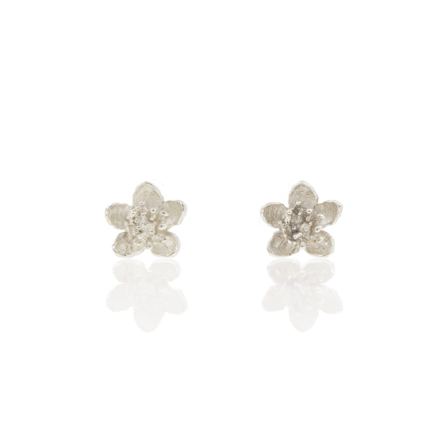 Cherry Blossom Earrings – Silver