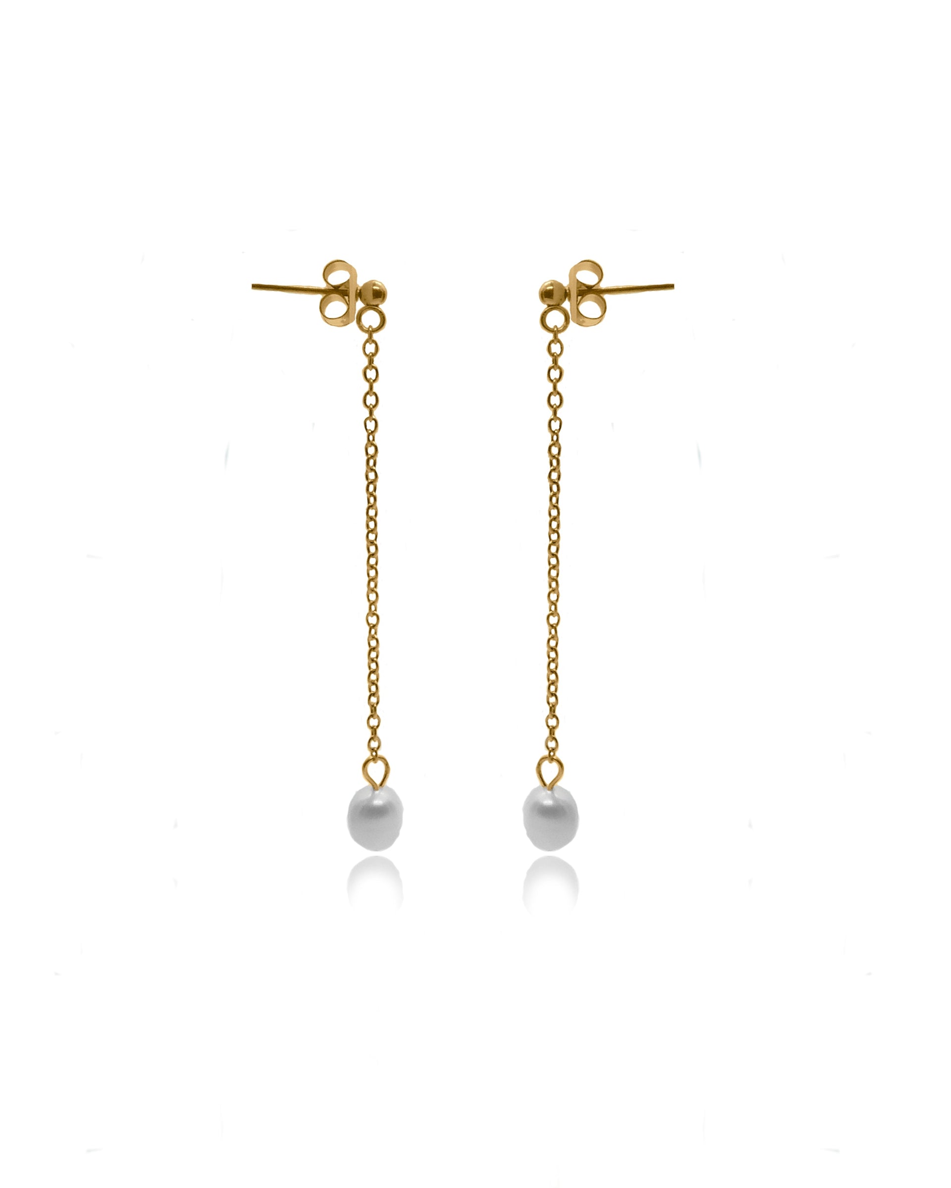 Corine Real Freshwater Long Tassels Drop Pearl Earrings