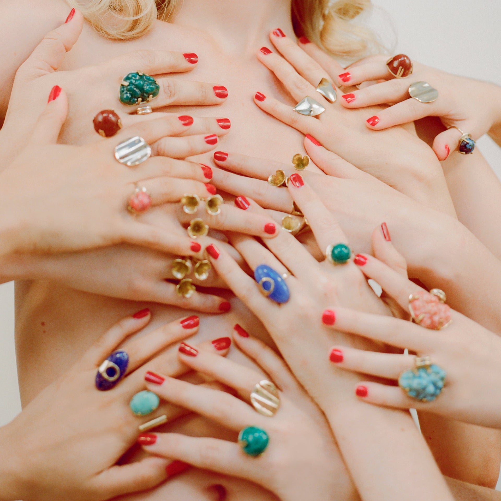 Orbit Cocktail Ring In Pine