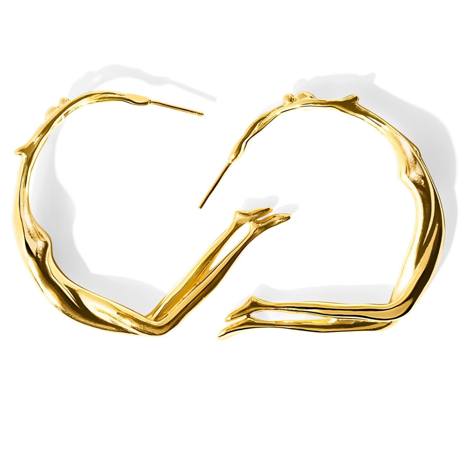 Gold Scarlett Large Hoops