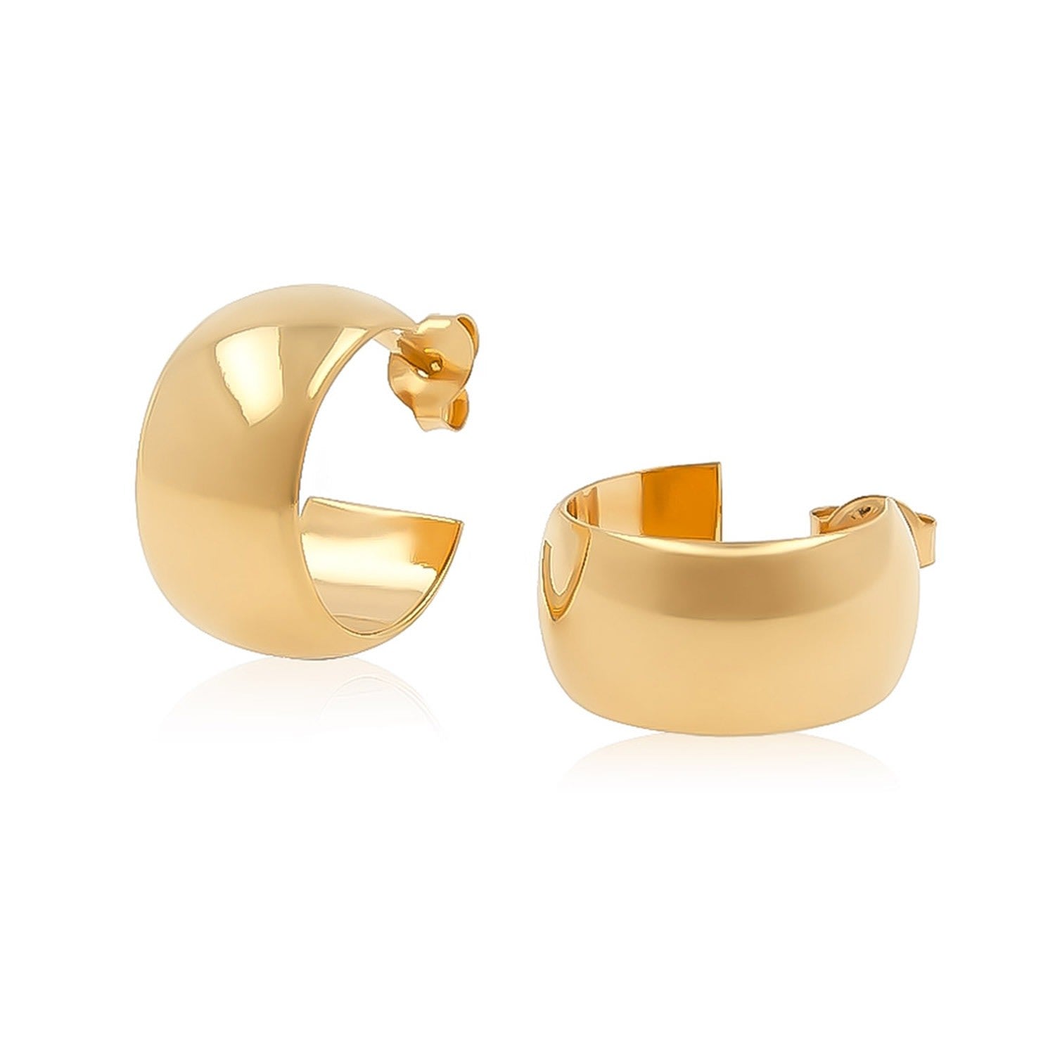 Gold Bold Hoop Earrings