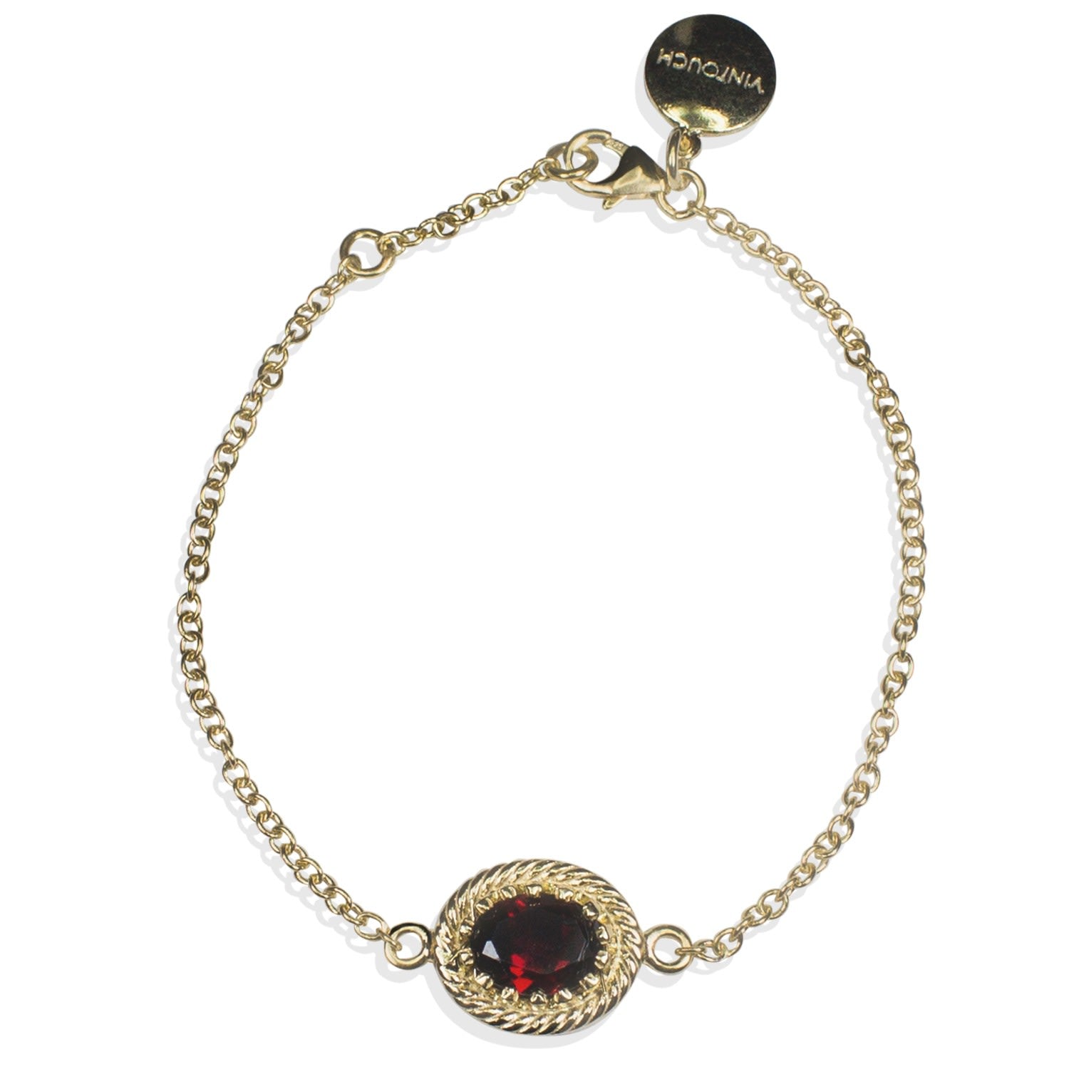 Luccichio Gold Vermeil Garnet Bracelet