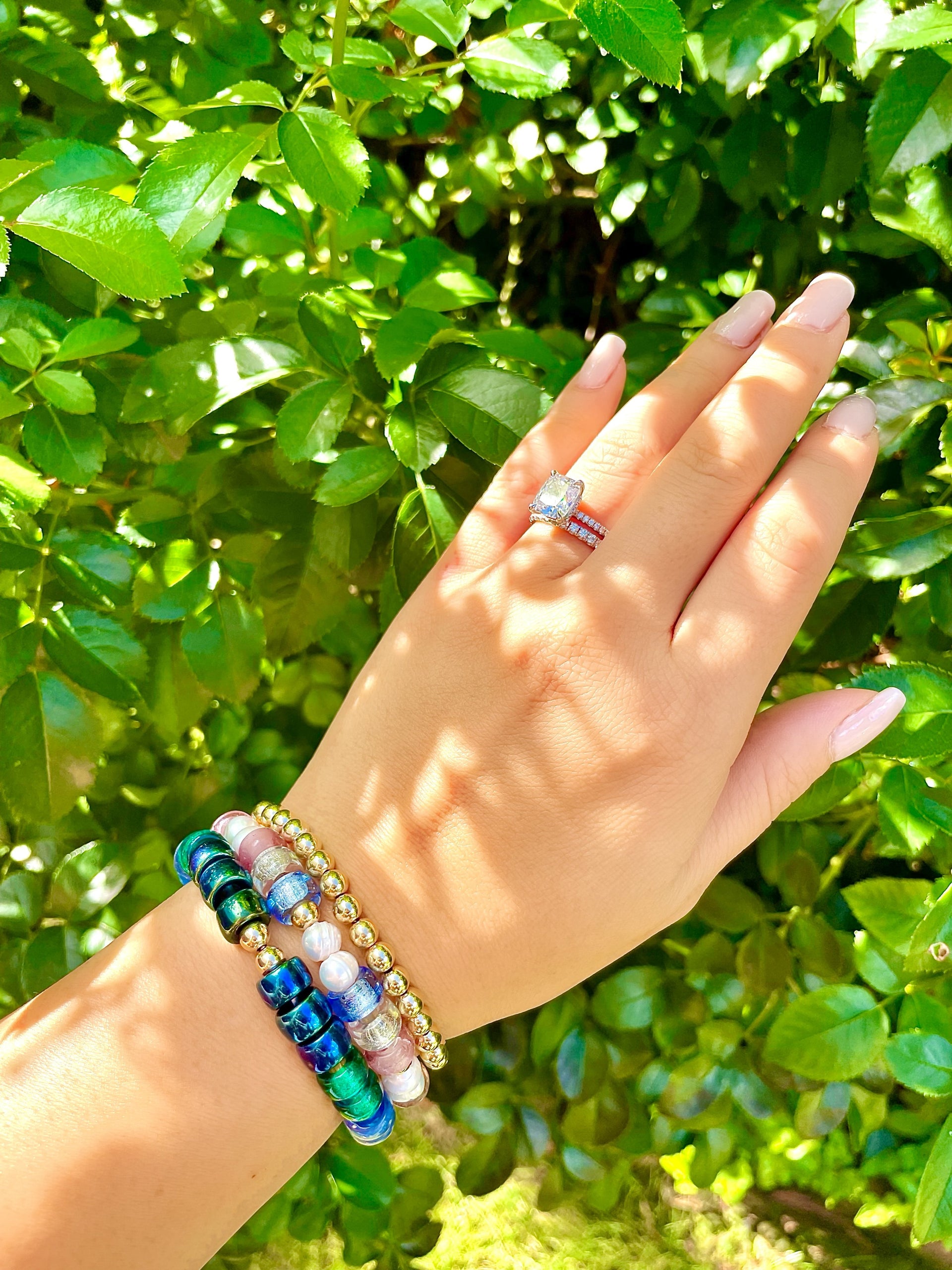 Astra Glass Bead Bracelet