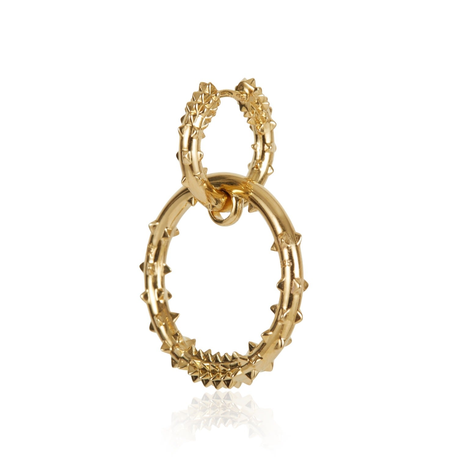Double Hoop Earring – Gold